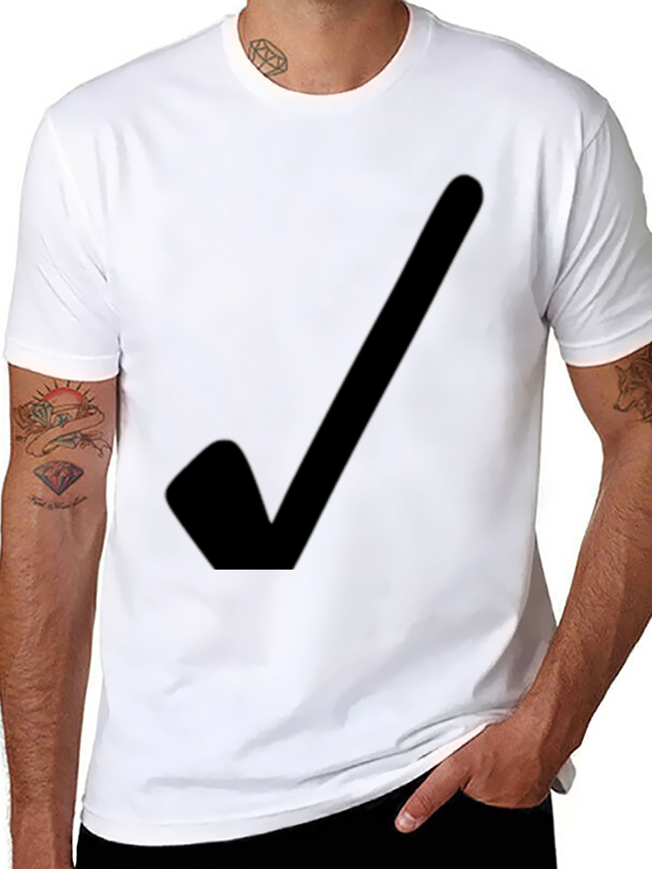 Right Choice Black T-Shirt - Simple Statement Tee
