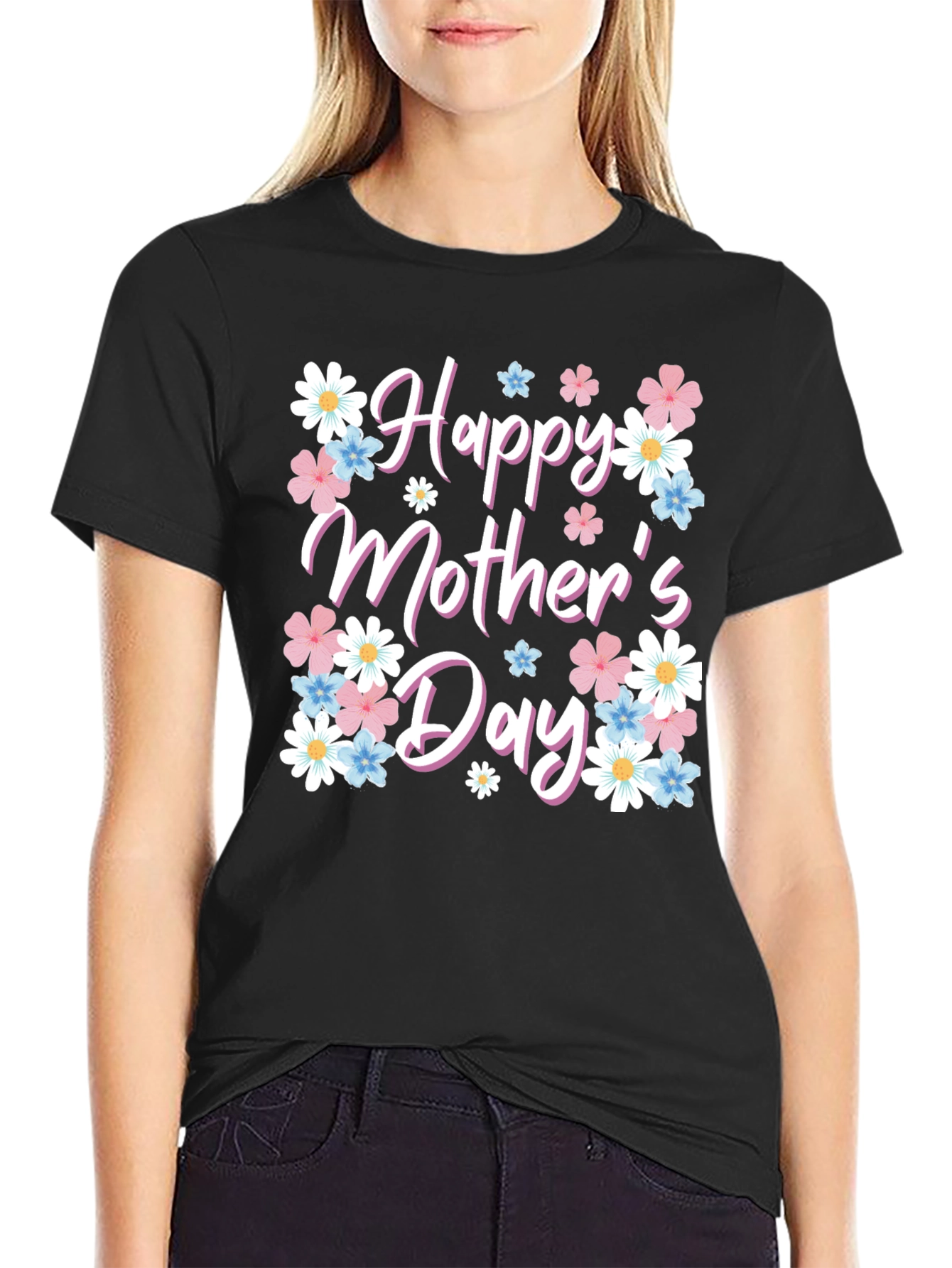 Happy Mothers Day Floral T-Shirt