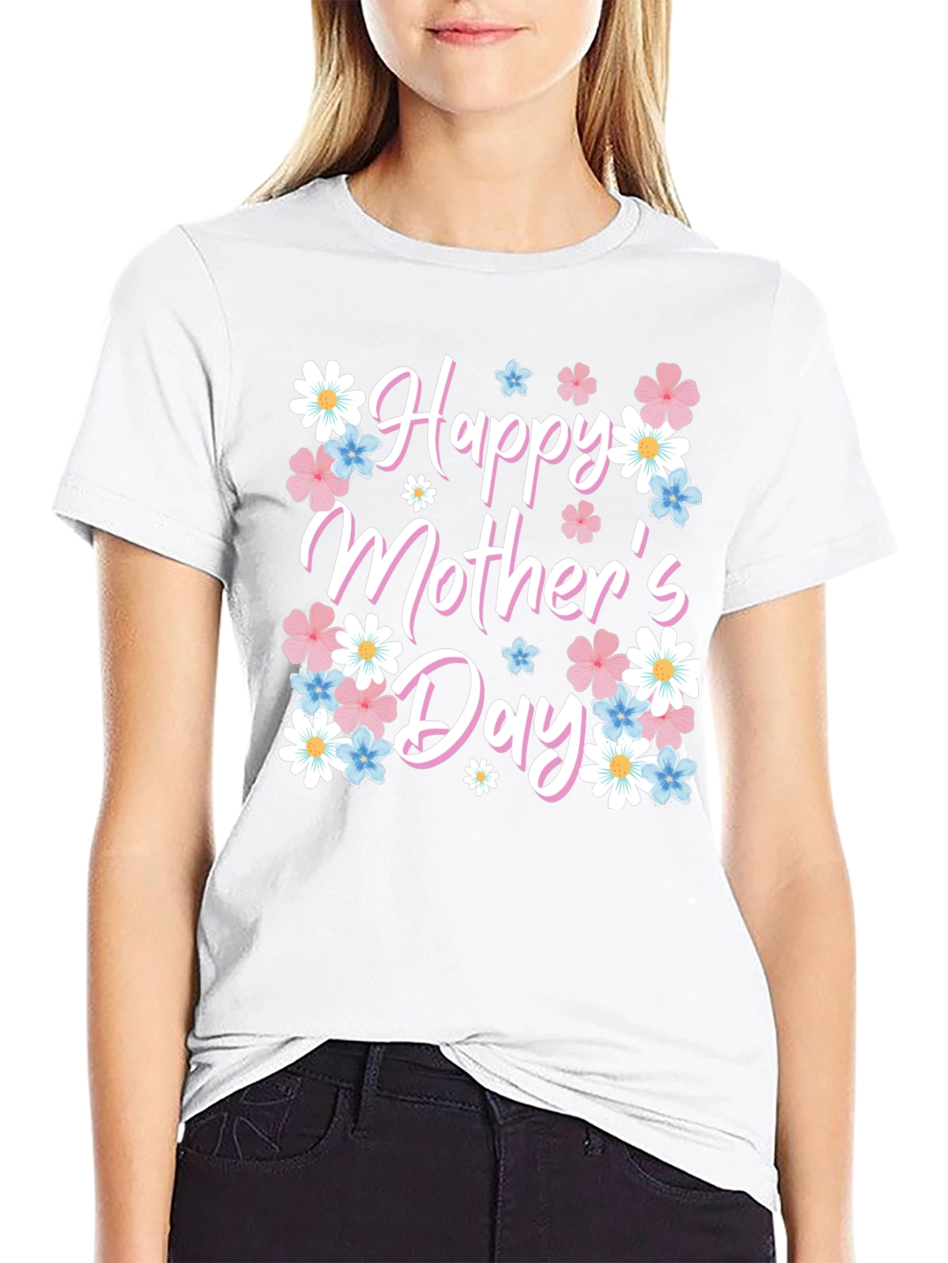 Happy Mothers Day Floral T-Shirt