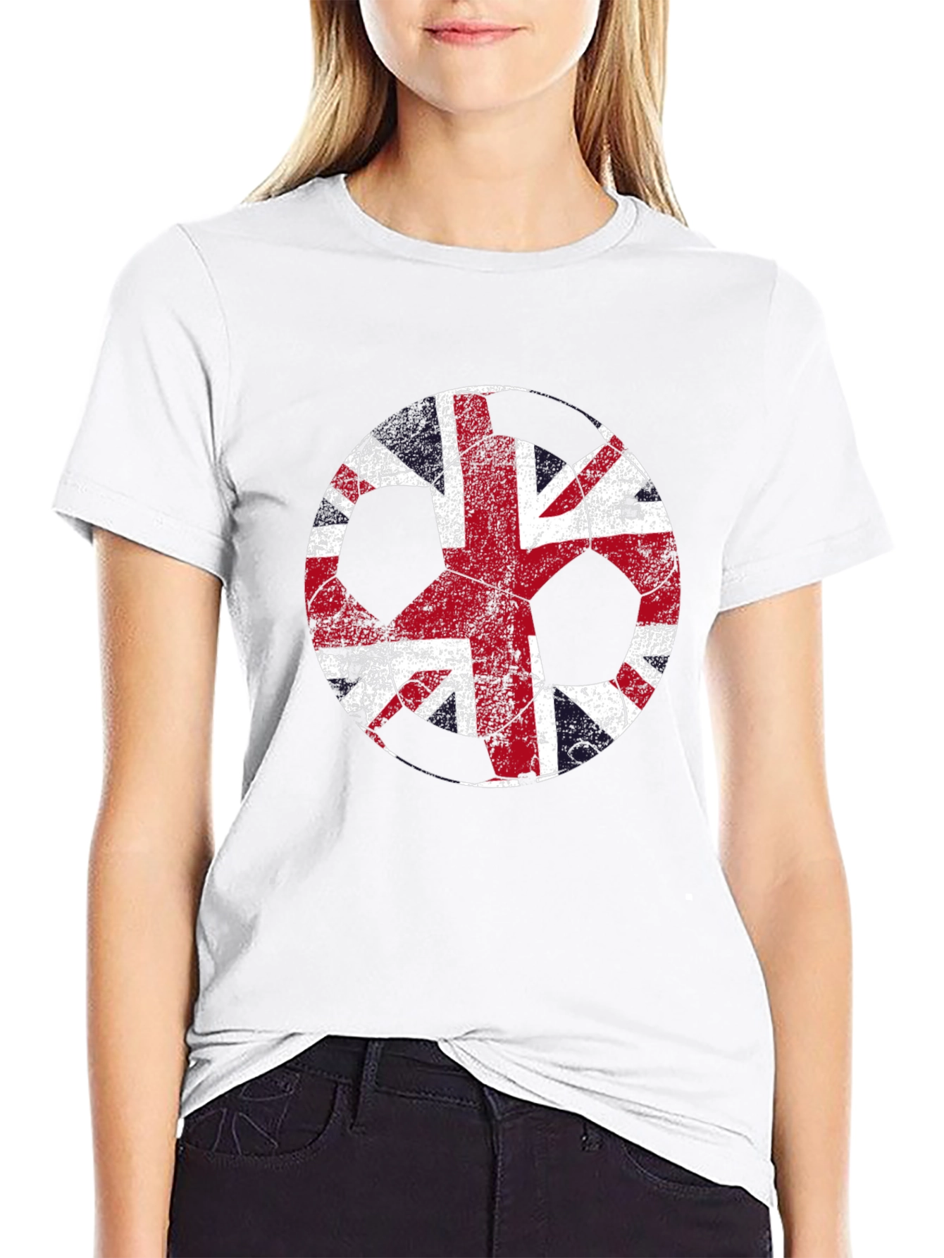 Union Jack Peace Sign Graphic Tee