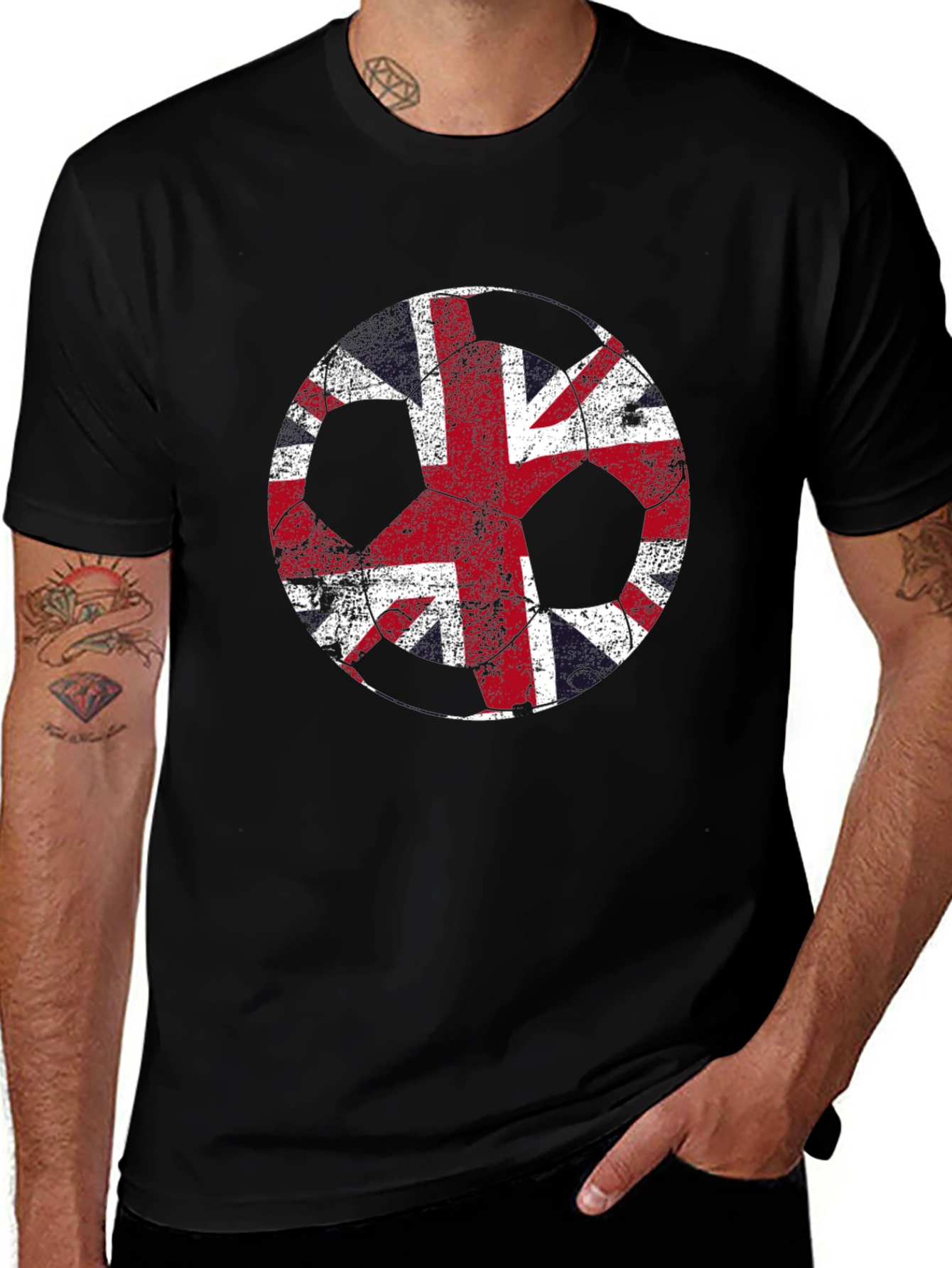 Union Jack Peace Sign Graphic Tee