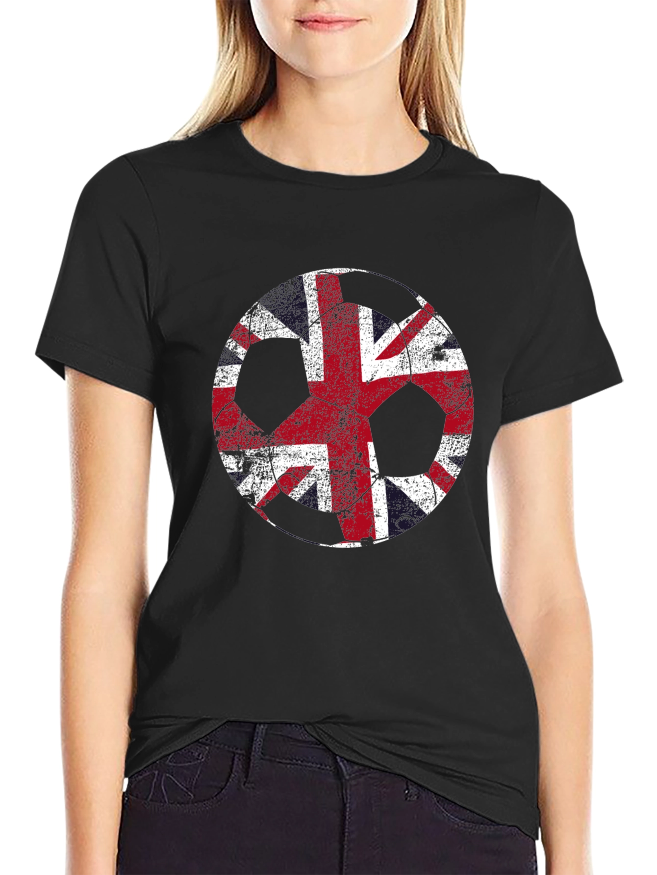 Union Jack Peace Sign Graphic Tee