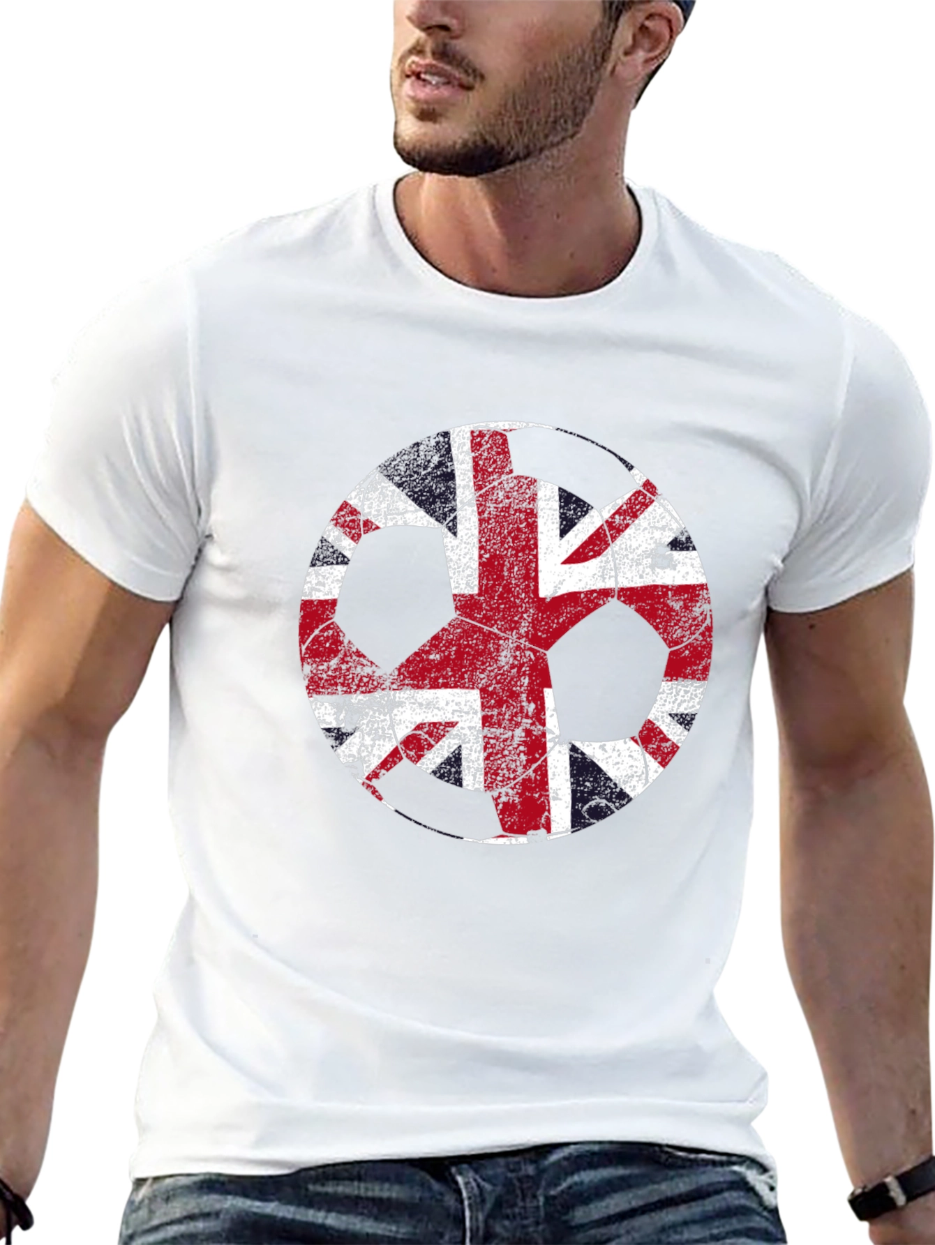 Union Jack Peace Sign Graphic Tee