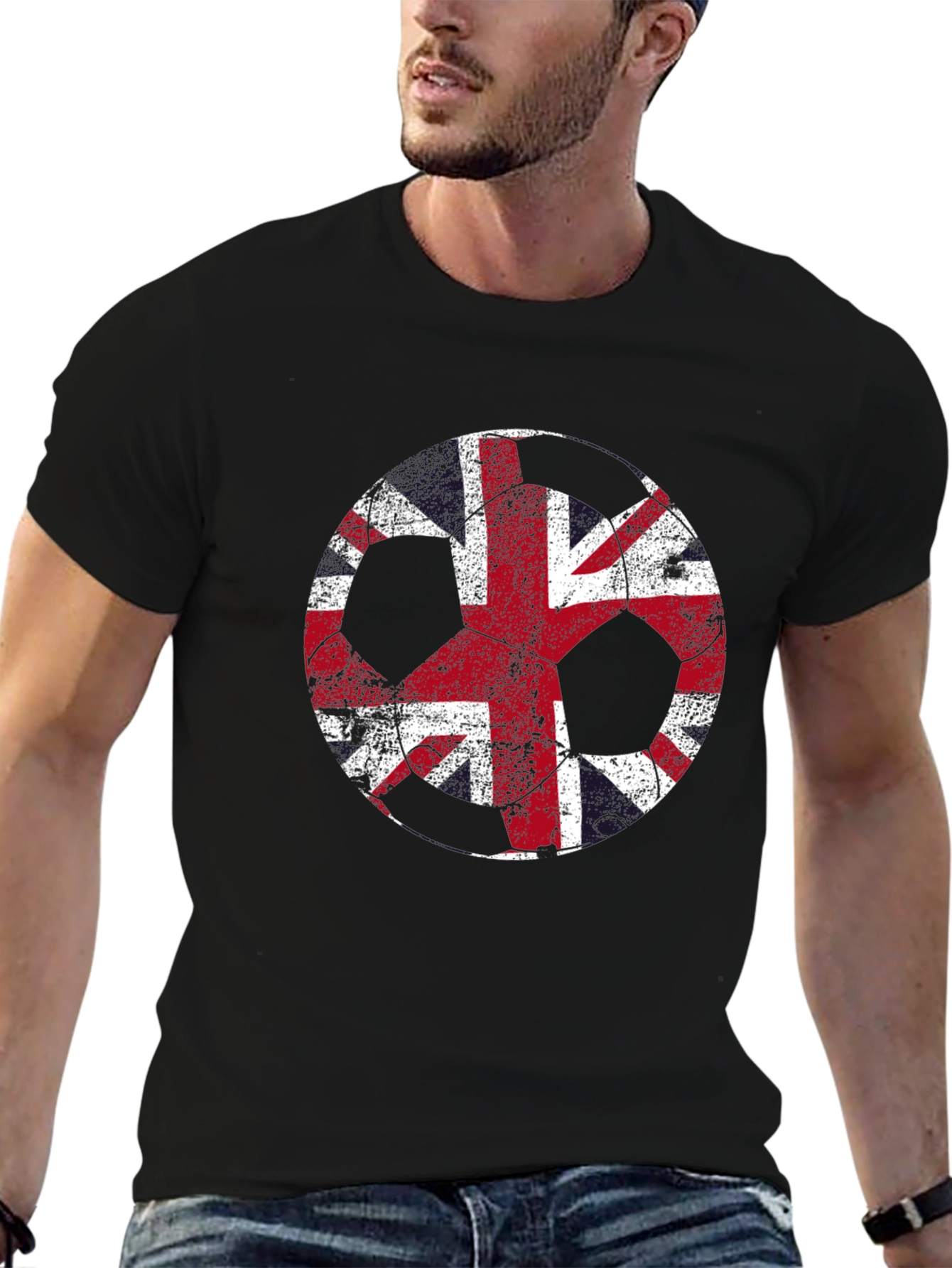 Union Jack Peace Sign Graphic Tee