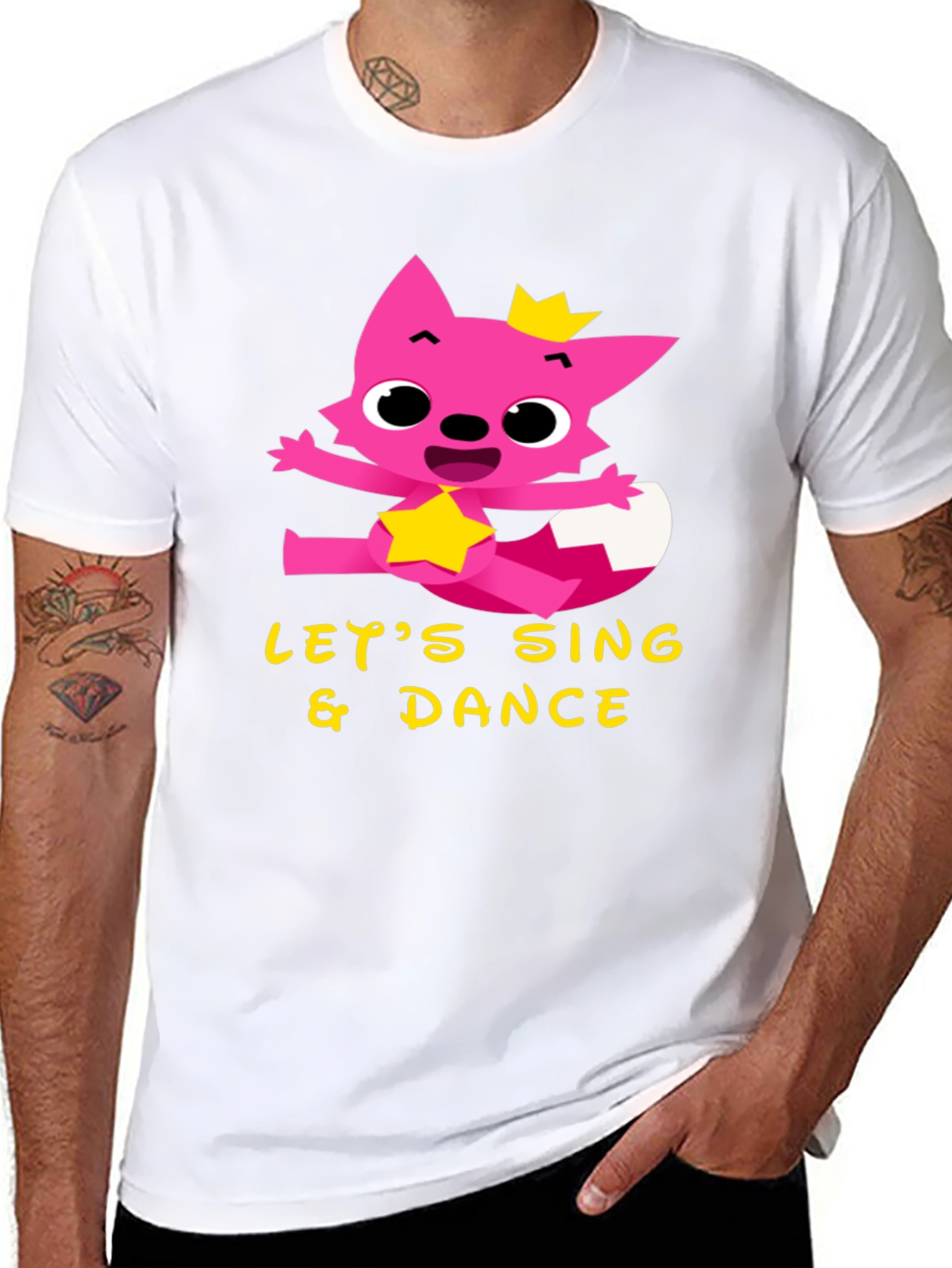 Lets Sing & Dance Tee - Pink Fox Design
