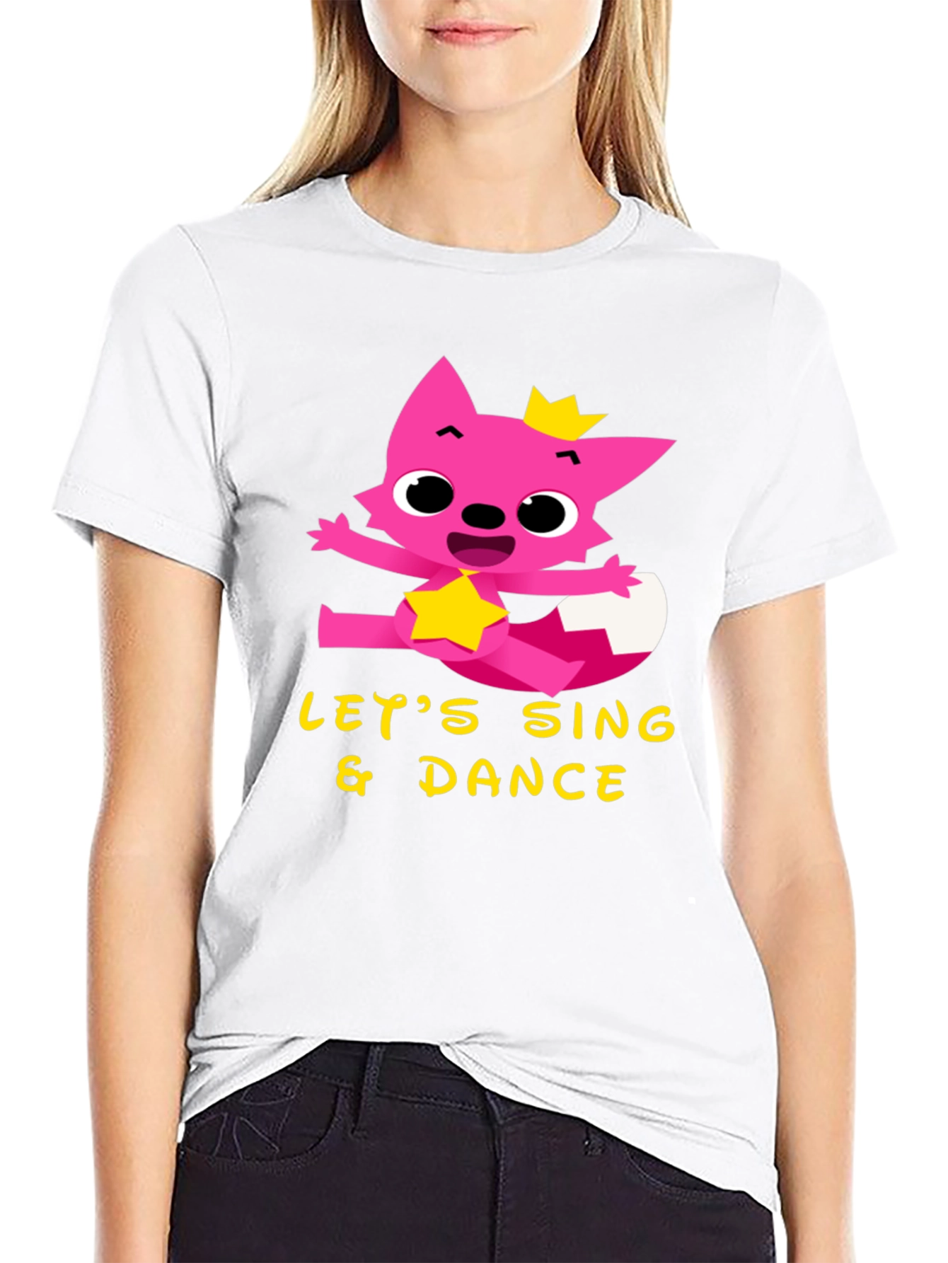 Lets Sing & Dance Tee - Pink Fox Design