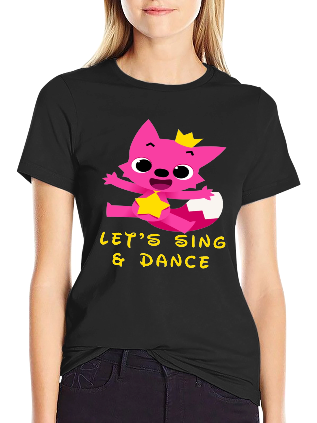 Lets Sing & Dance Tee - Pink Fox Design