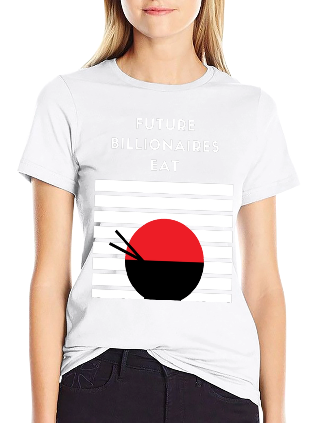 Future Billionaires Eat T-Shirt - Black Graphic Tee