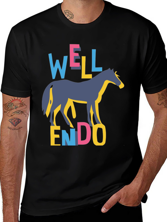 Well Endowed Horse Graphic T-Shirt