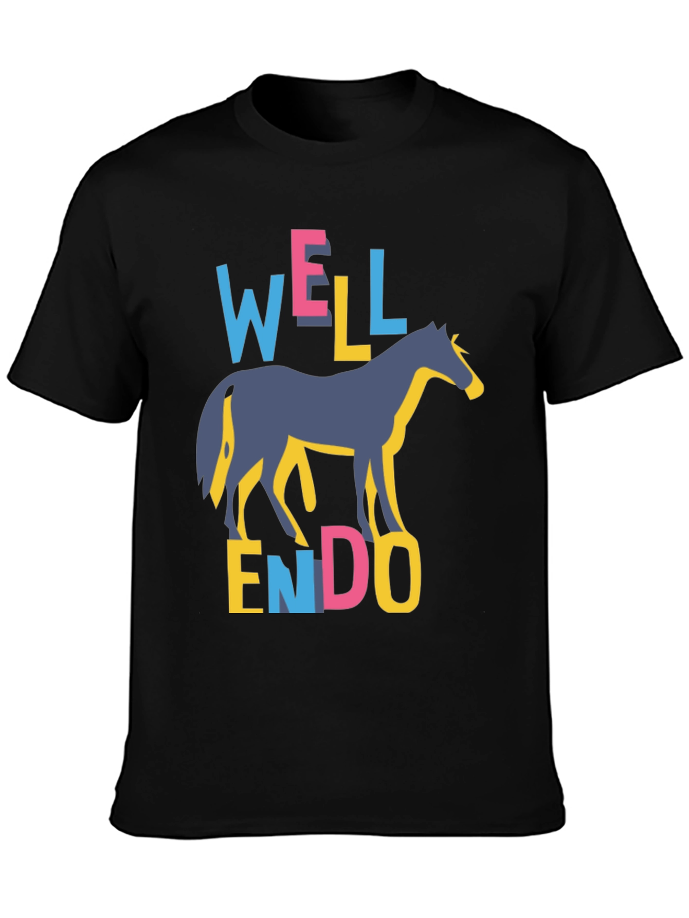 Well Endowed Horse Graphic T-Shirt