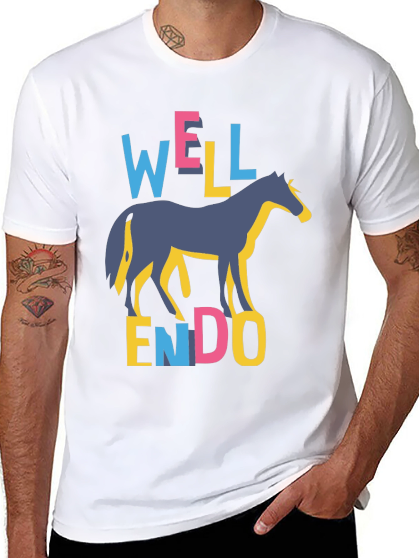 Well Endowed Horse Graphic T-Shirt