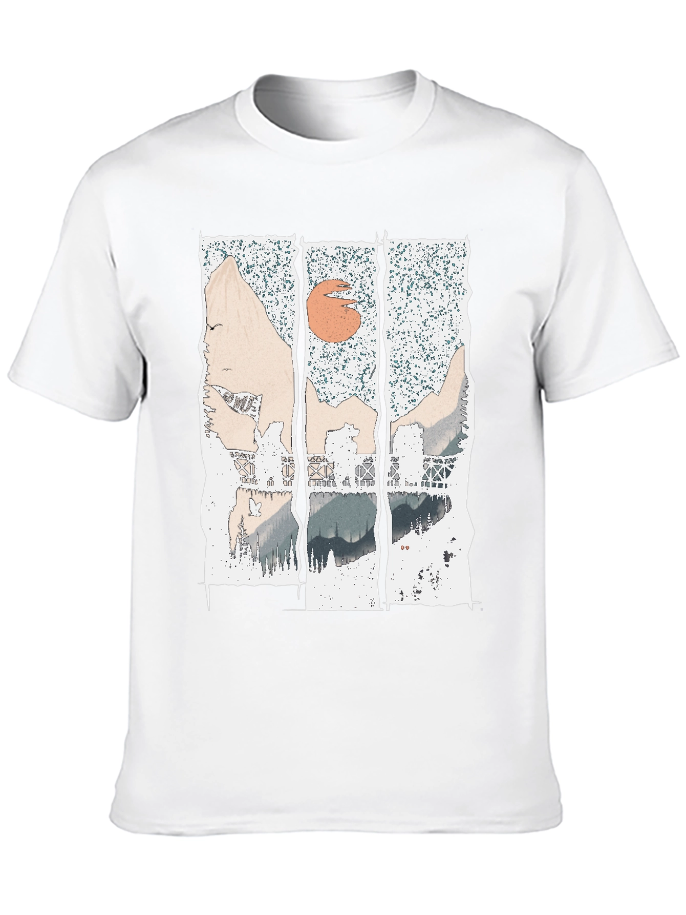 Abstract Mountain Range Graphic Tee