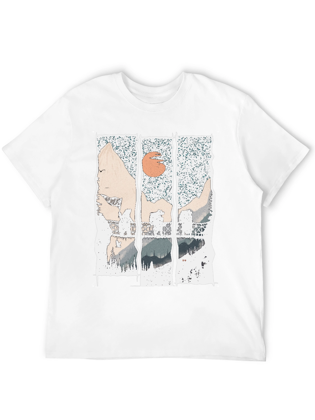 Abstract Mountain Range Graphic Tee
