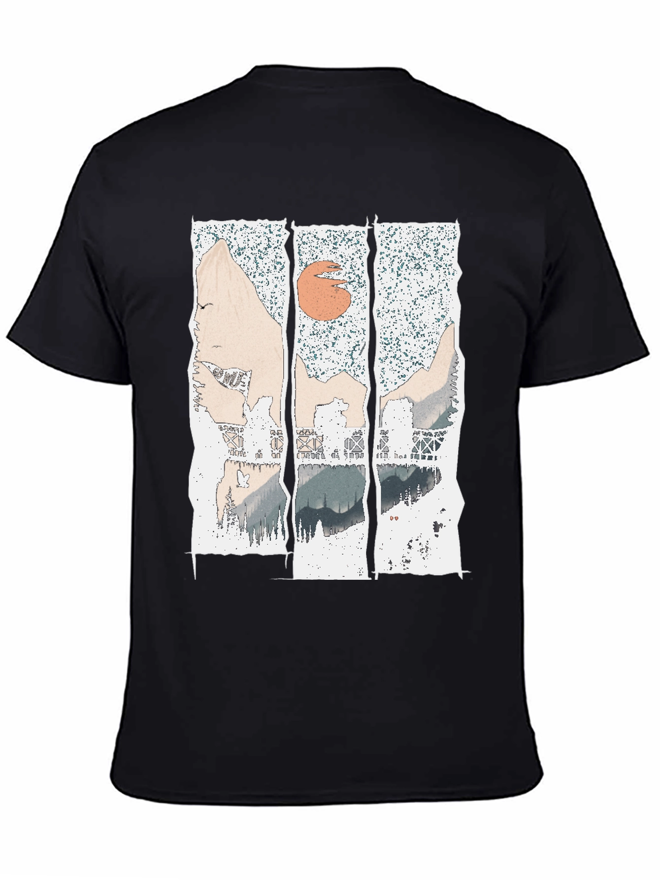 Abstract Mountain Range Graphic Tee