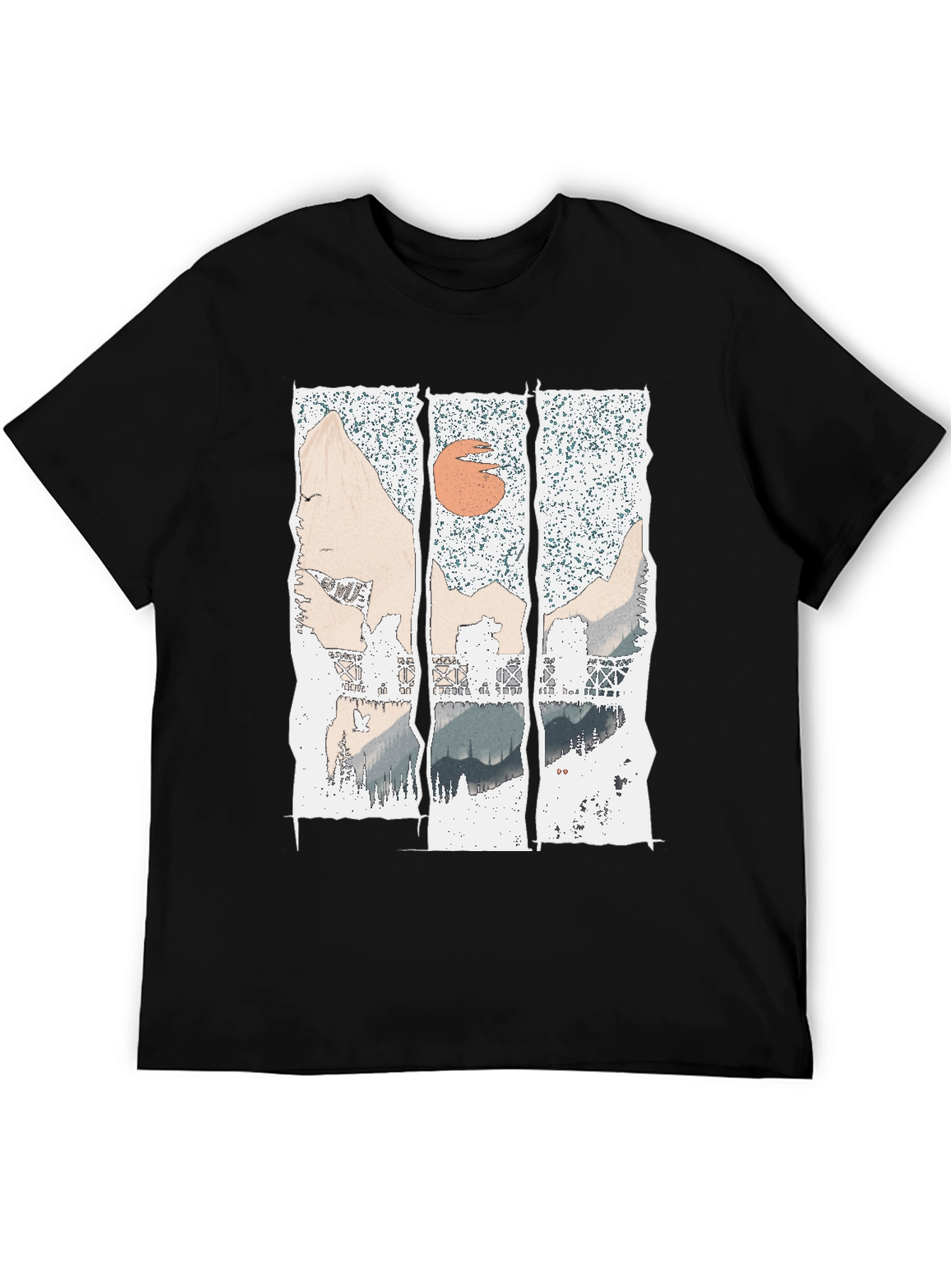 Abstract Mountain Range Graphic Tee
