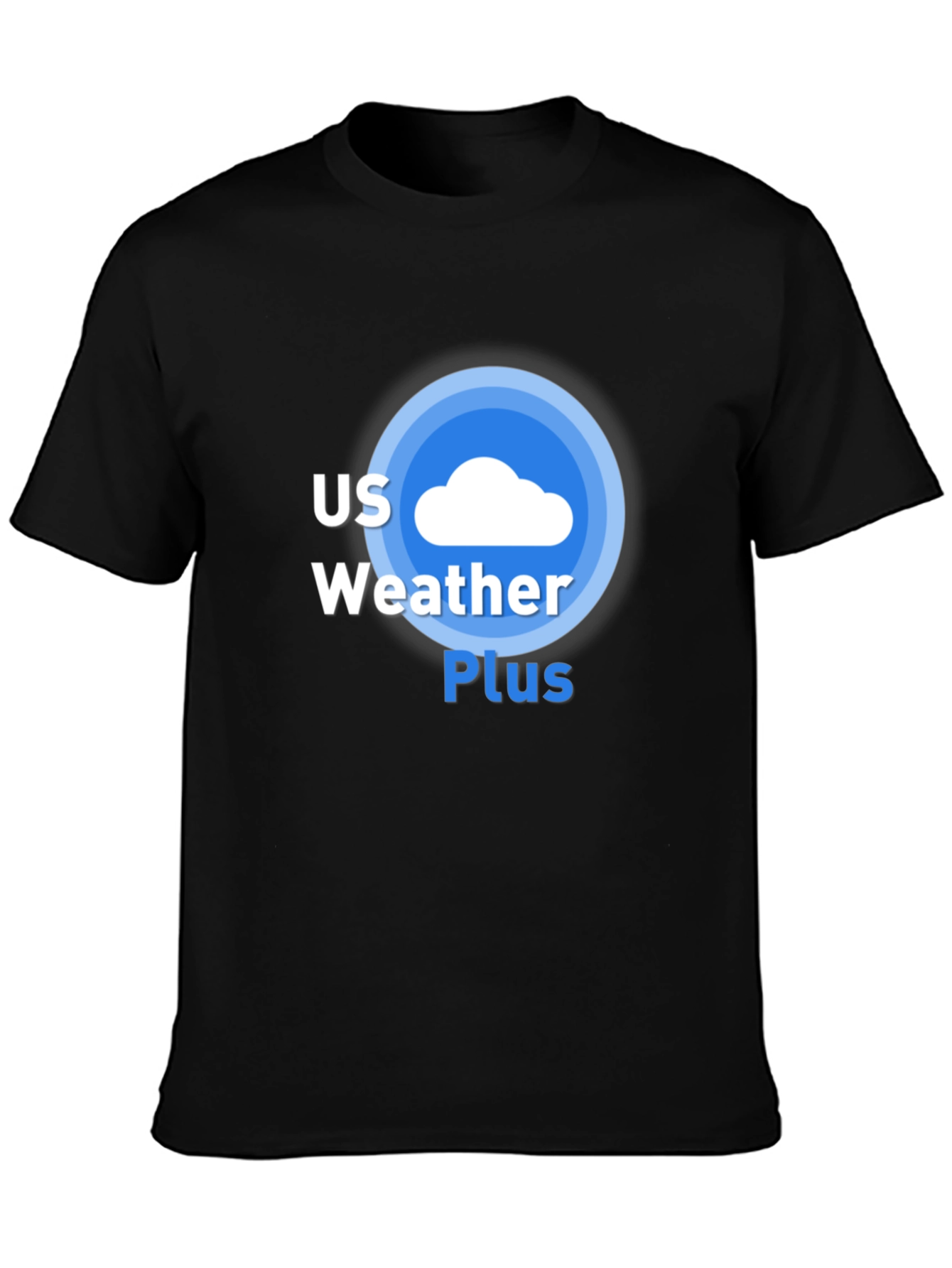 US Weather Plus Black Graphic Tee