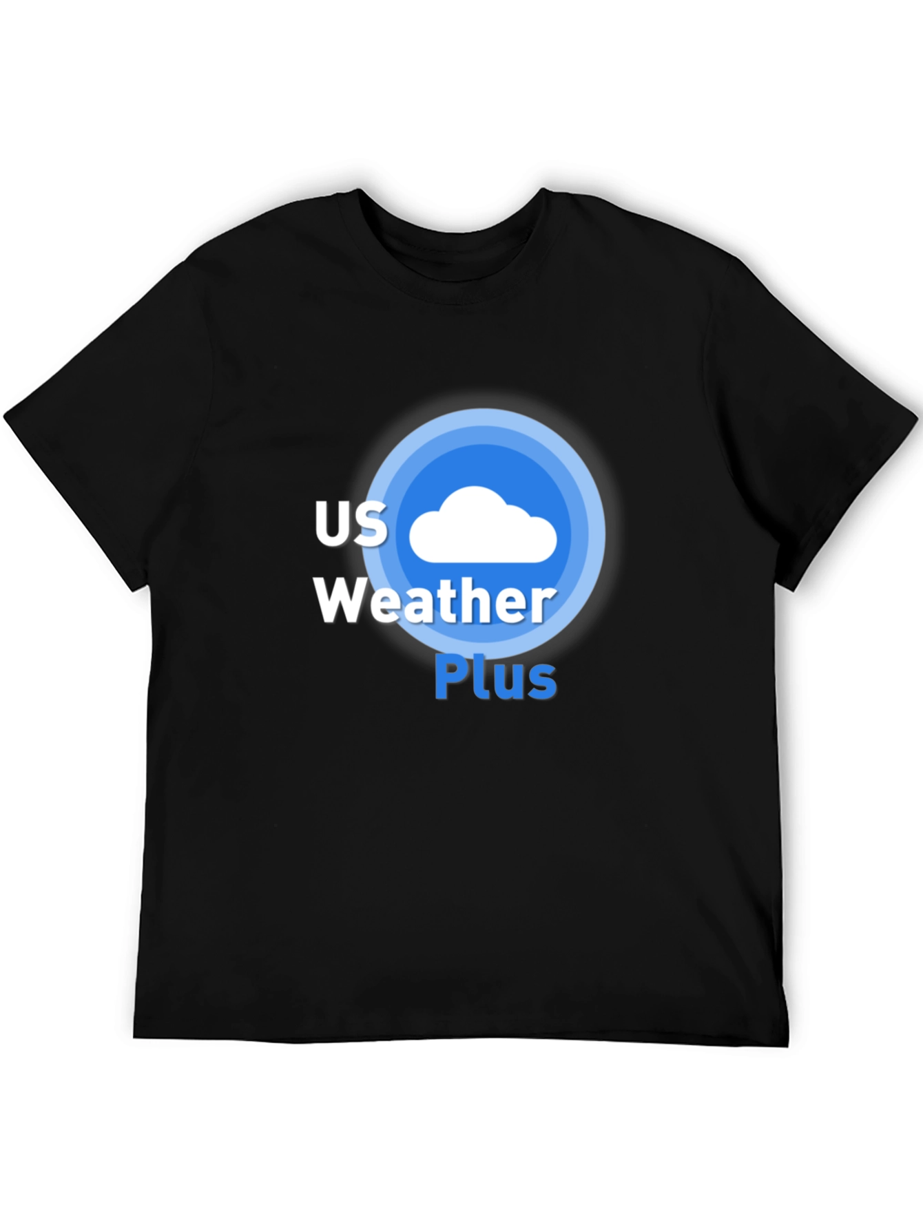 US Weather Plus Black Graphic Tee