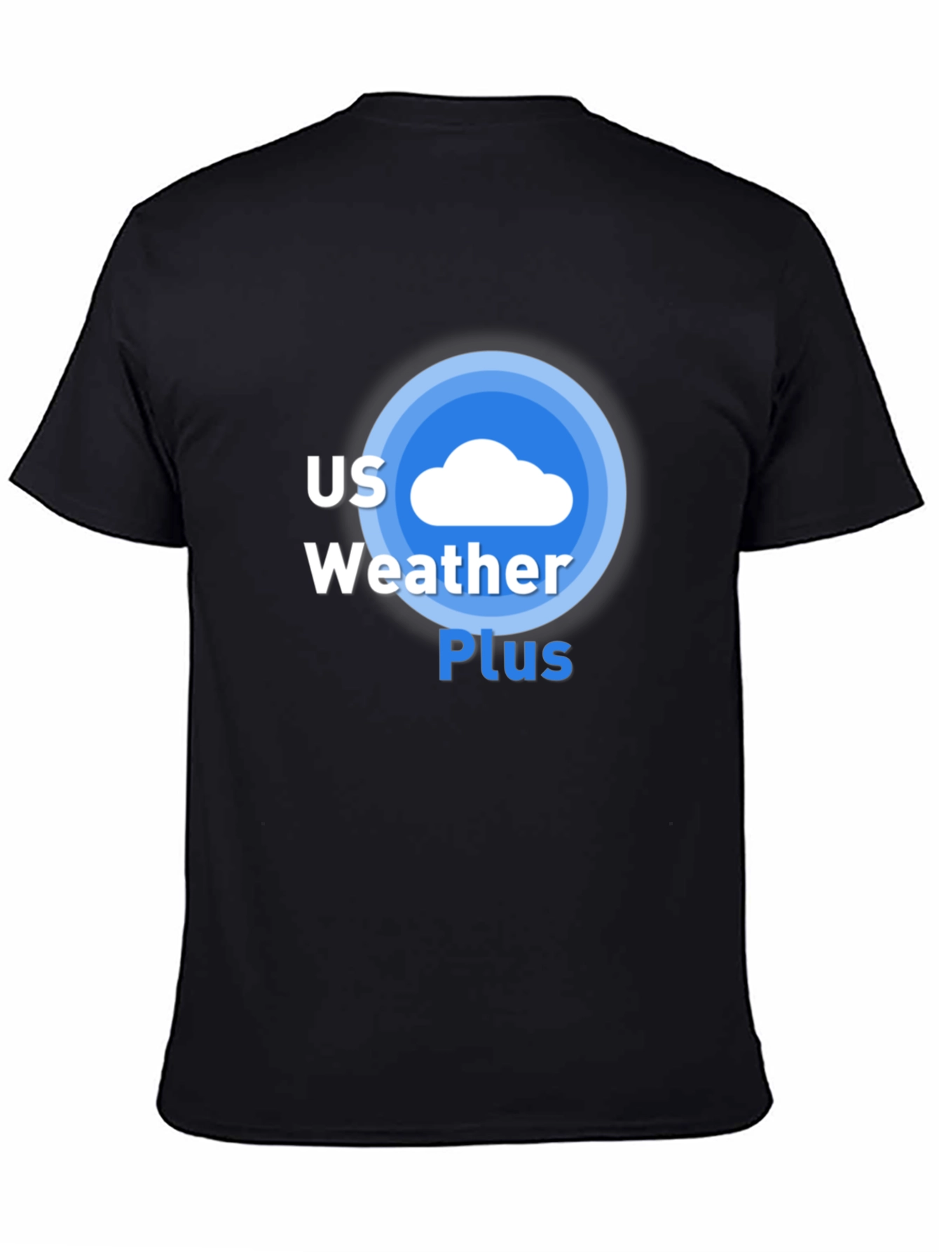 US Weather Plus Black Graphic Tee