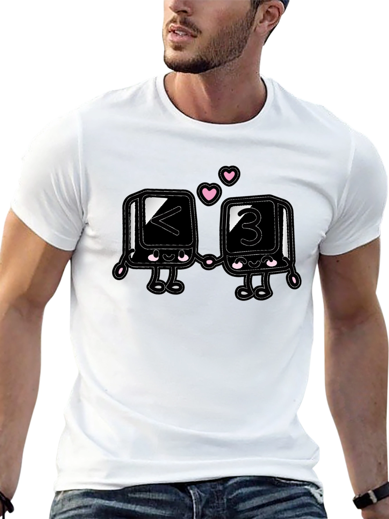 Cute Less Than Three Heart T-Shirt
