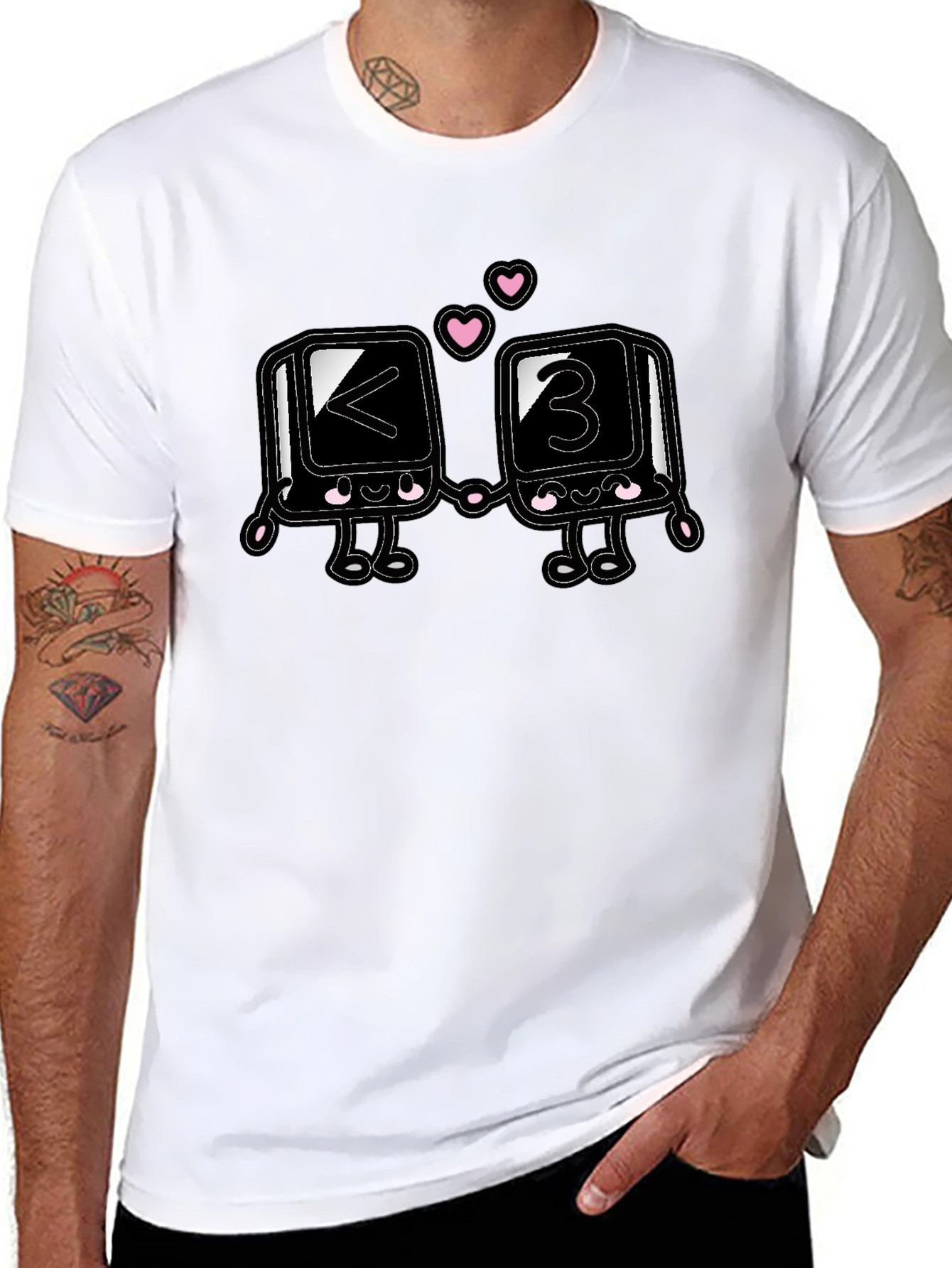 Cute Less Than Three Heart T-Shirt