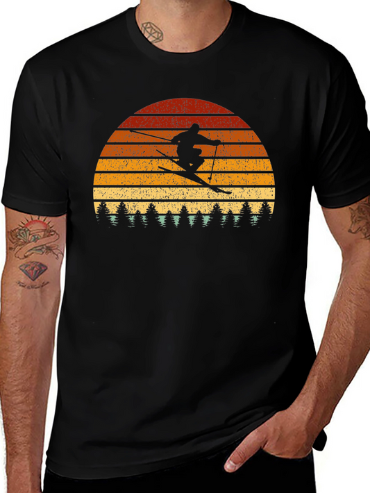 Vintage Ski Sunset T-Shirt