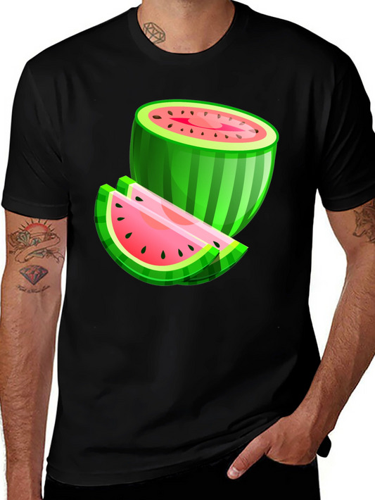 Watermelon Graphic Black T-Shirt