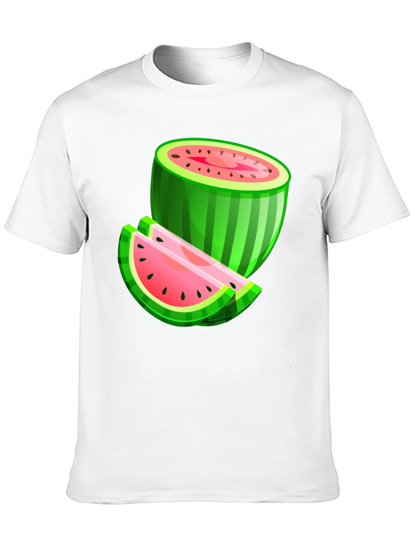 Watermelon Graphic Black T-Shirt
