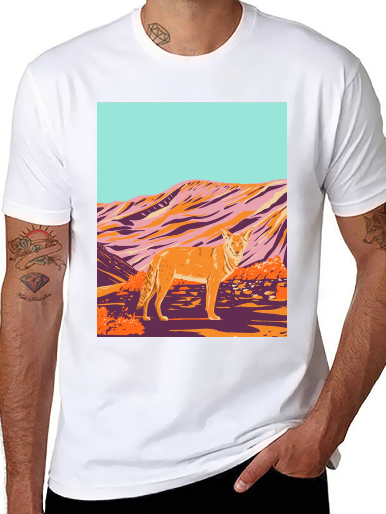 Coyote Desert Graphic Tee