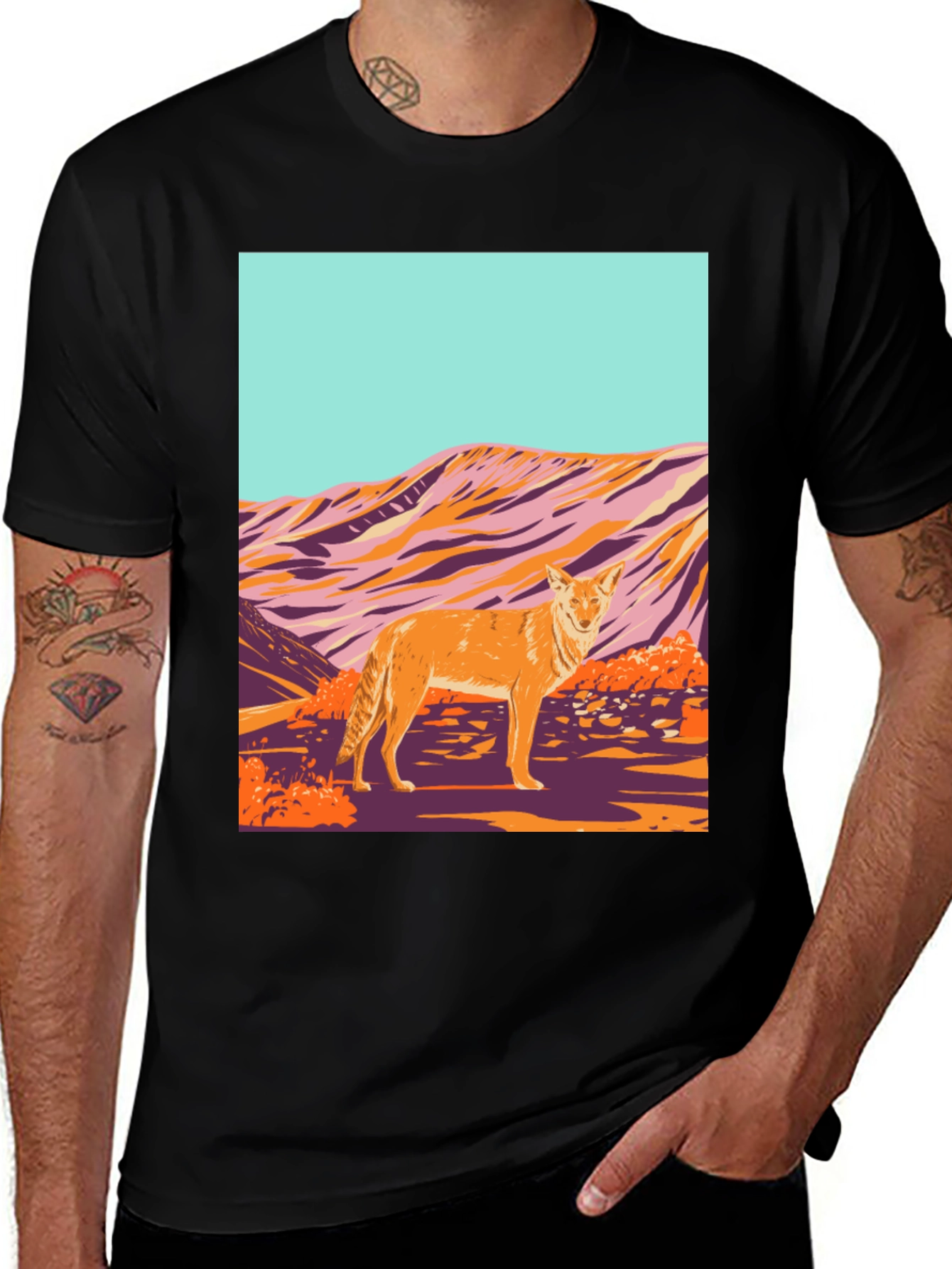 Coyote Desert Graphic Tee