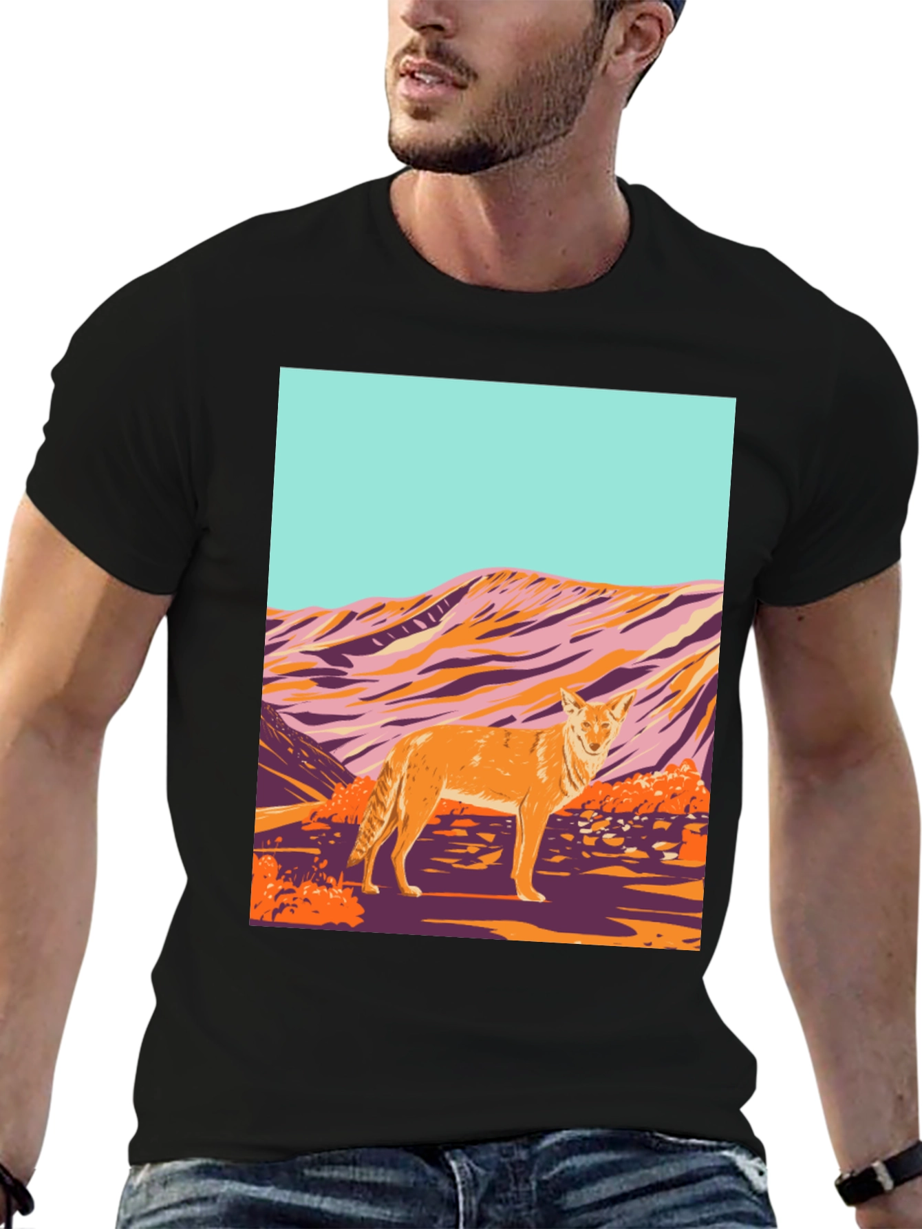 Coyote Desert Graphic Tee