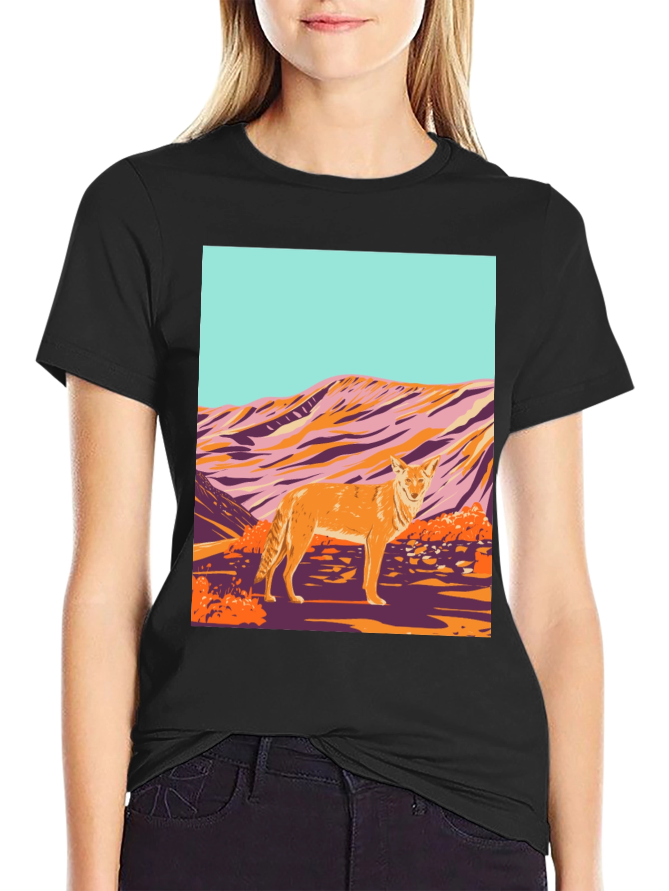 Coyote Desert Graphic Tee