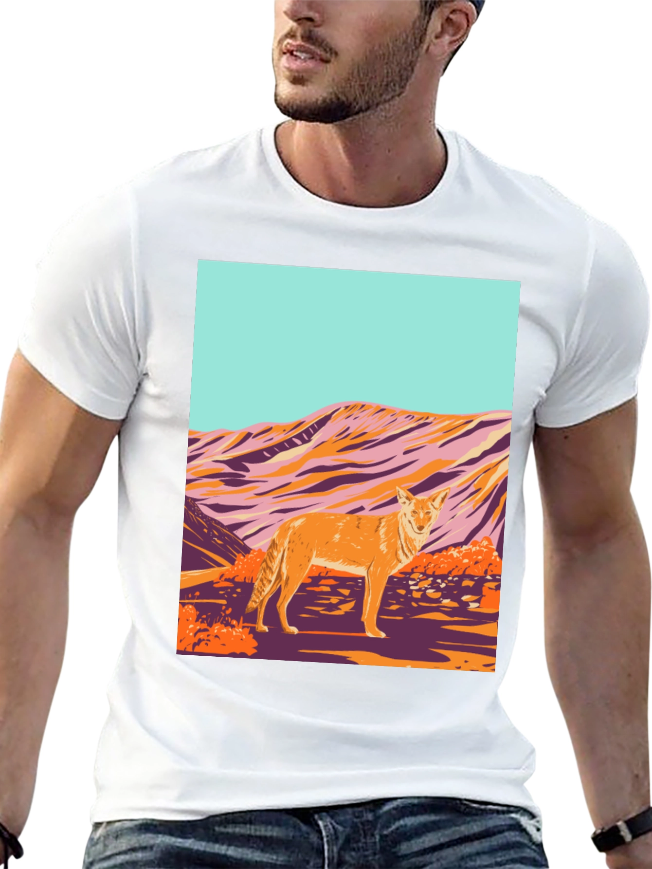 Coyote Desert Graphic Tee