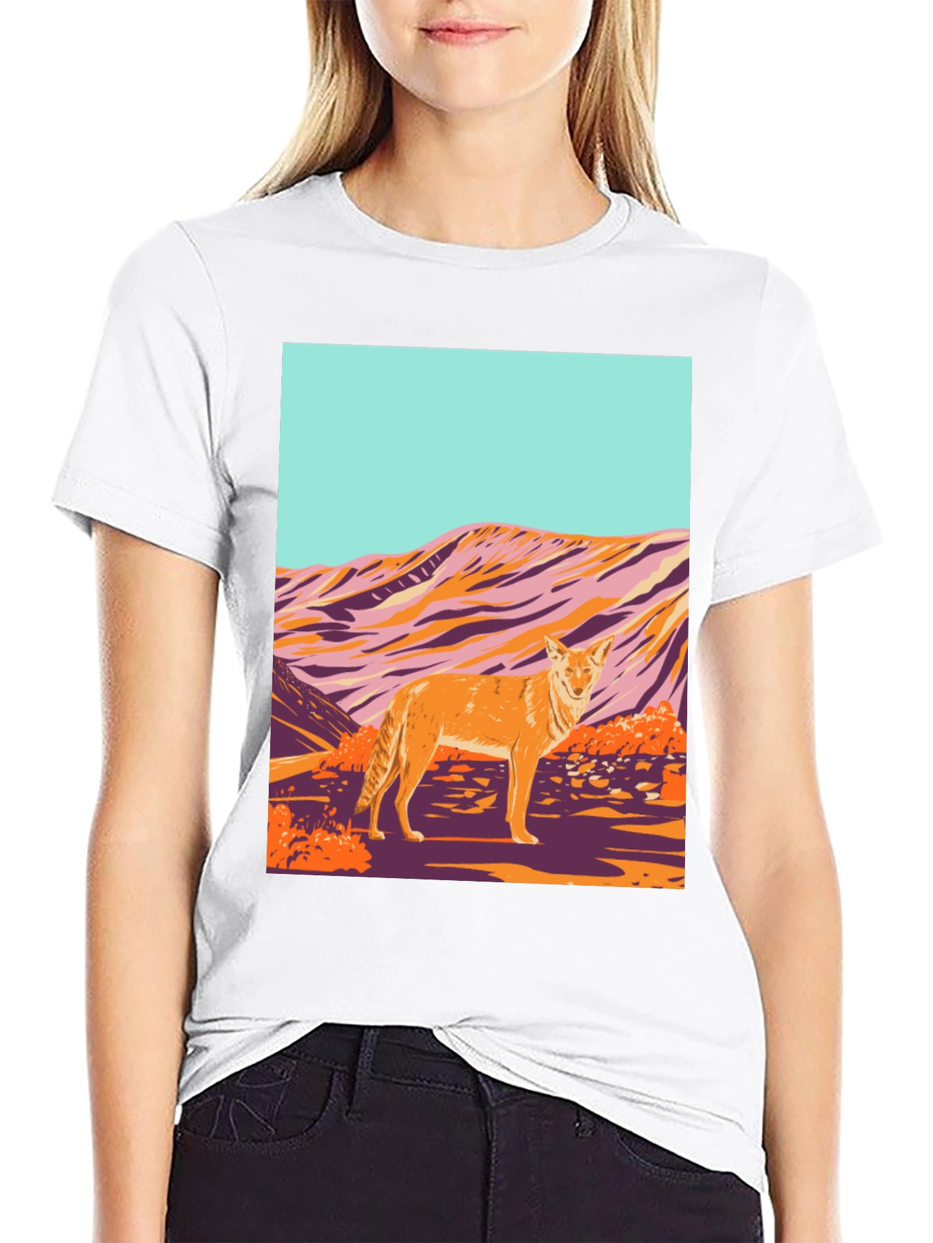 Coyote Desert Graphic Tee