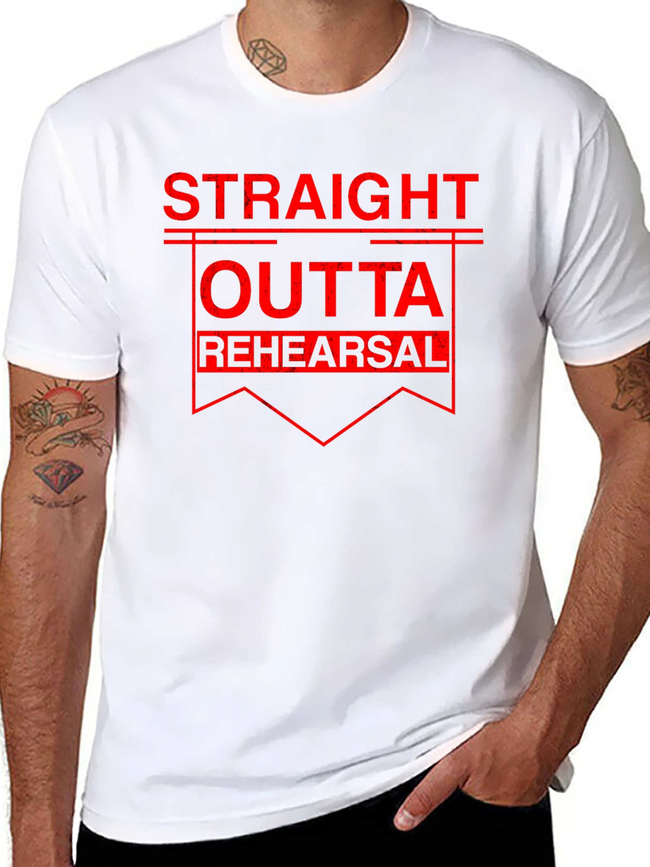 Straight Outta Rehearsal Black T-Shirt