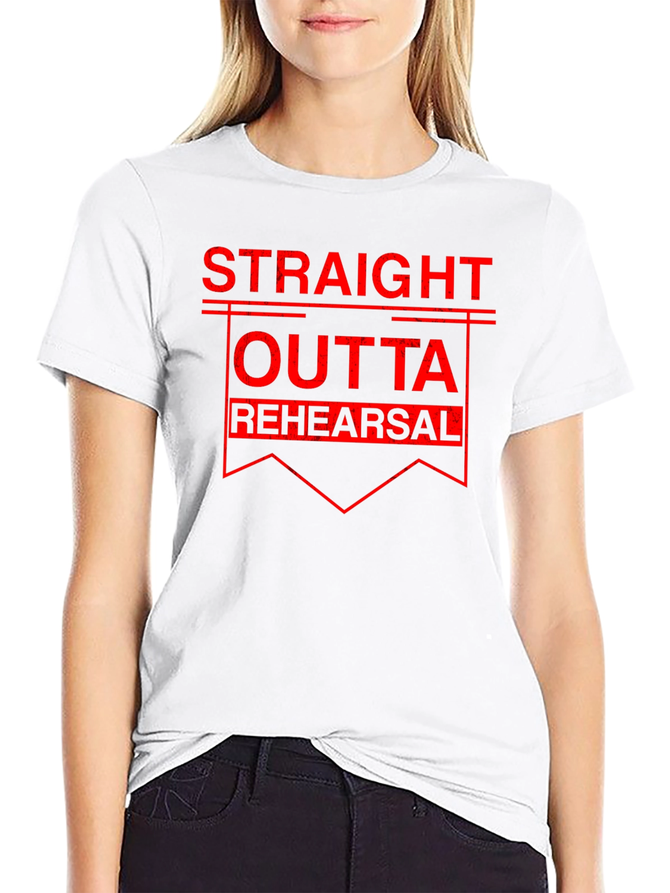 Straight Outta Rehearsal Black T-Shirt