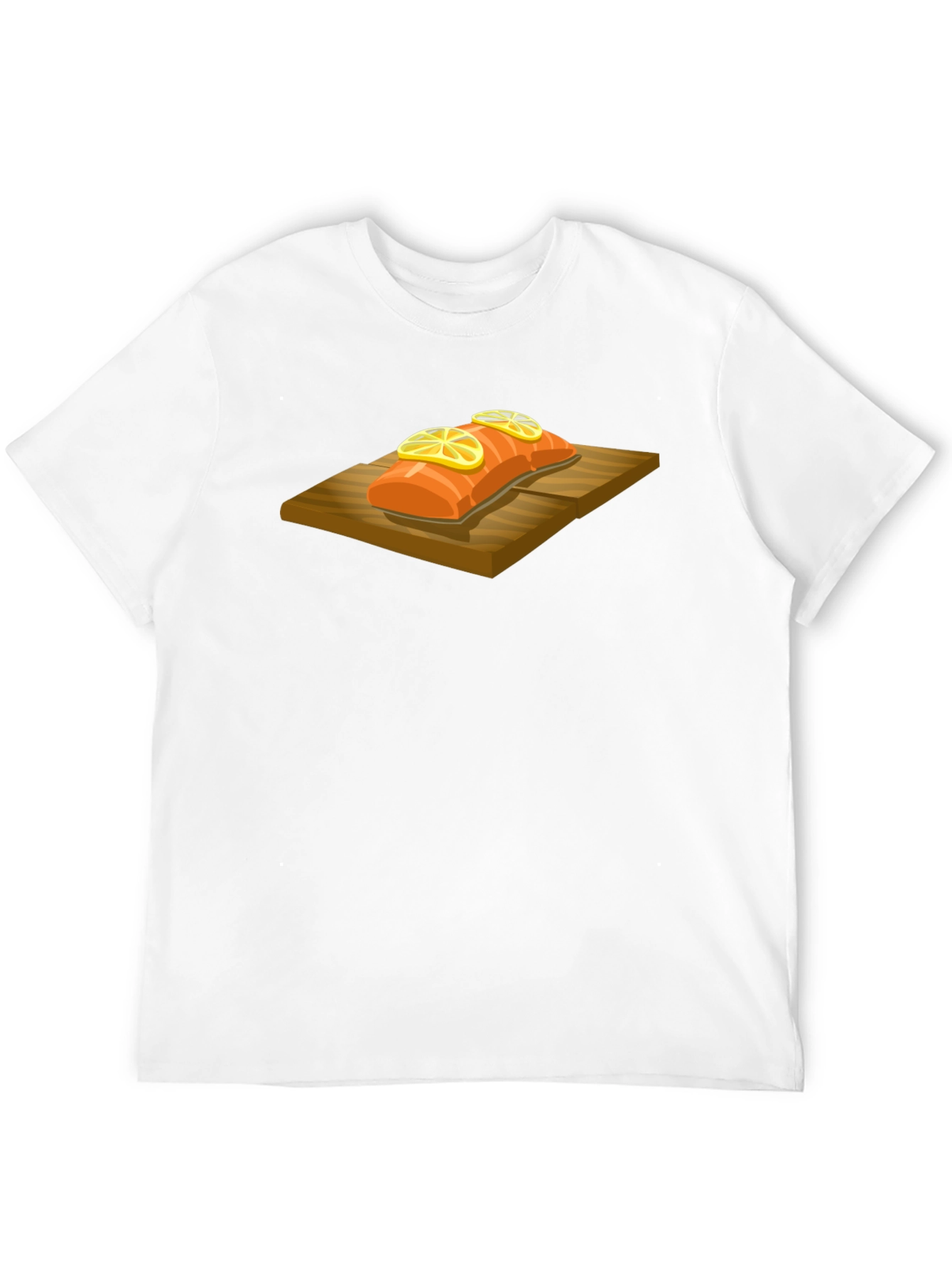 Salmon on Cedar Plank Graphic Tee - Black