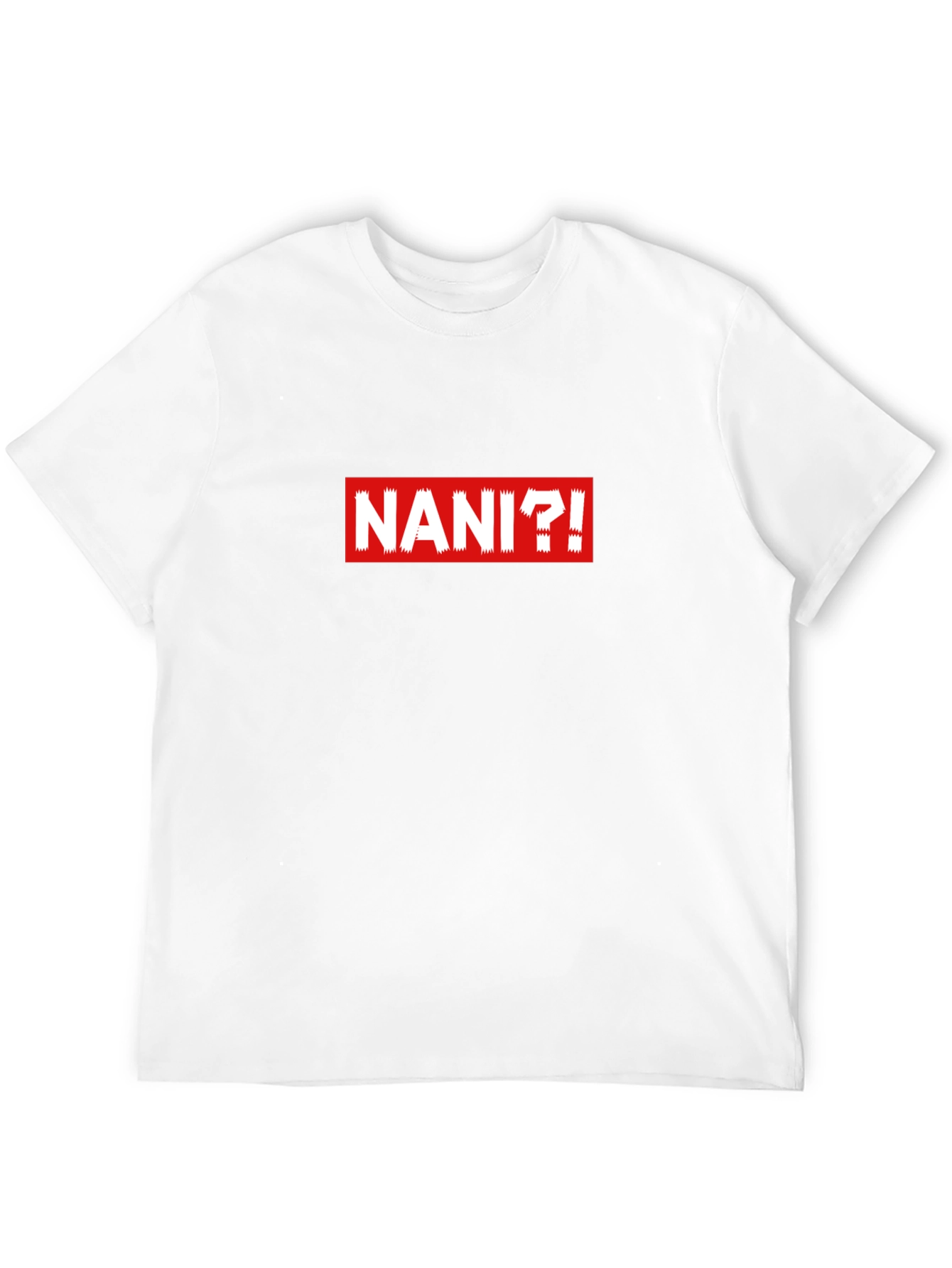 NANI!? Black T-Shirt - Bold Anime Inspired Graphic Tee