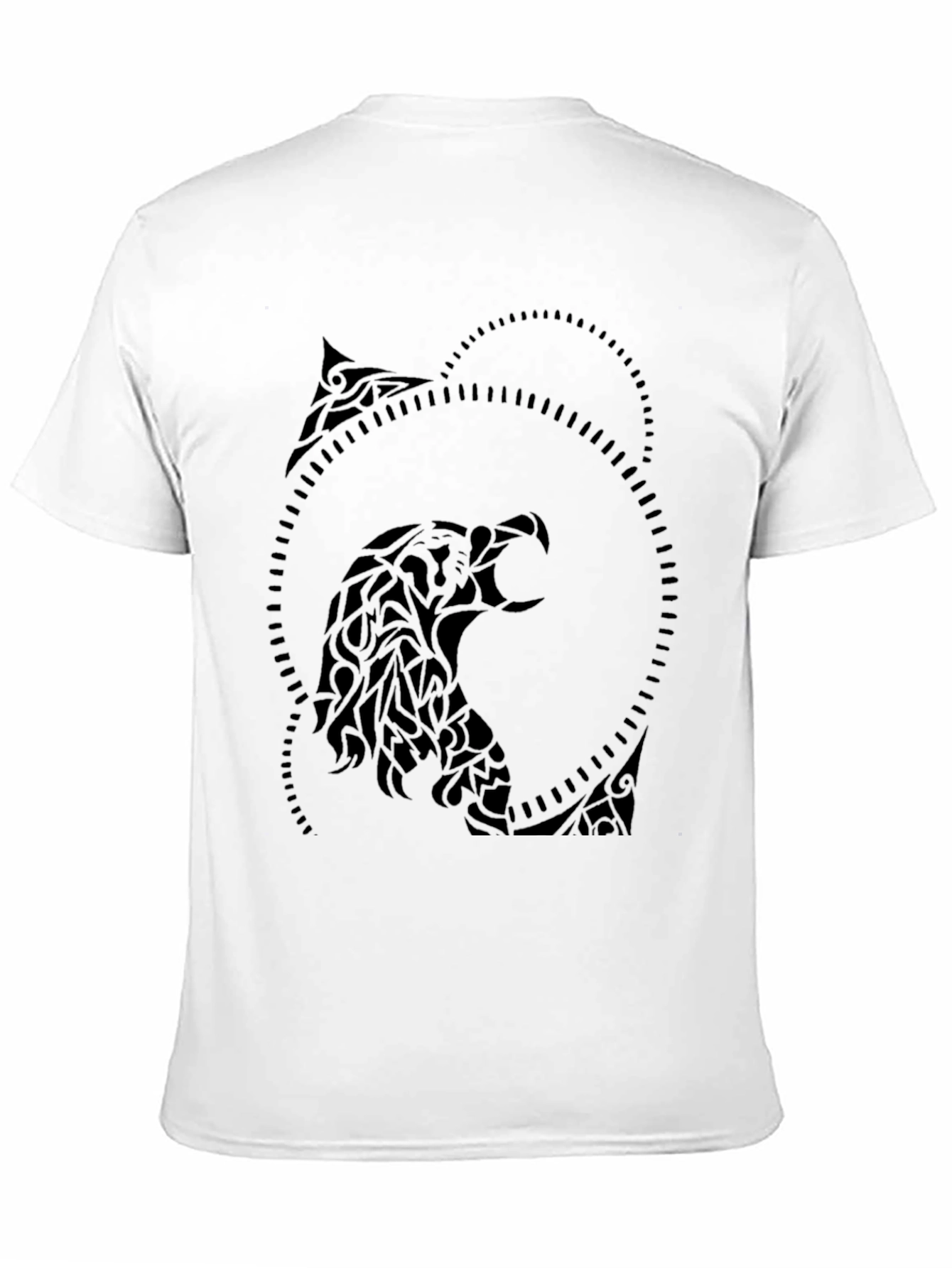 Tribal Eagle Graphic Black T-Shirt