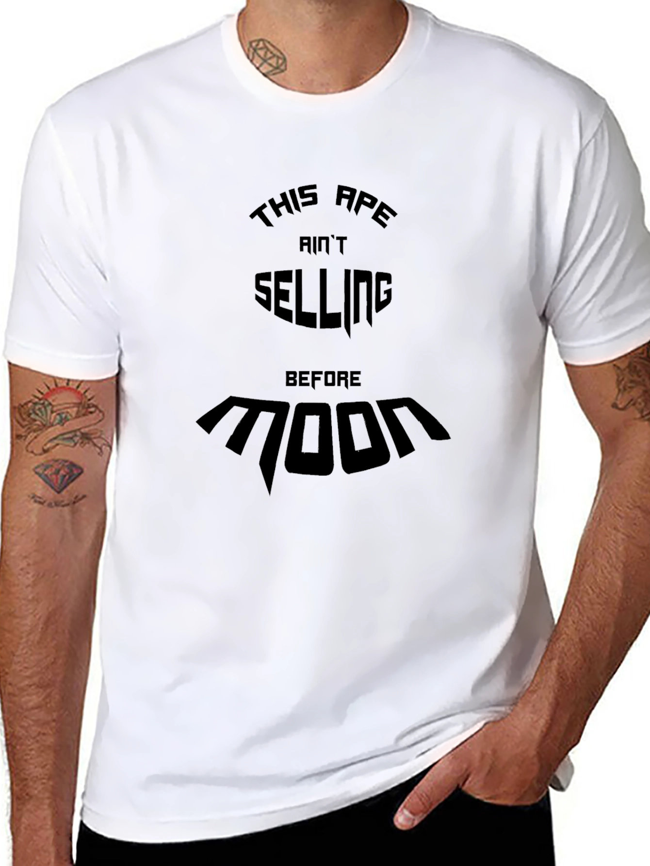 Ape Aint Selling Before Moon Black T-Shirt