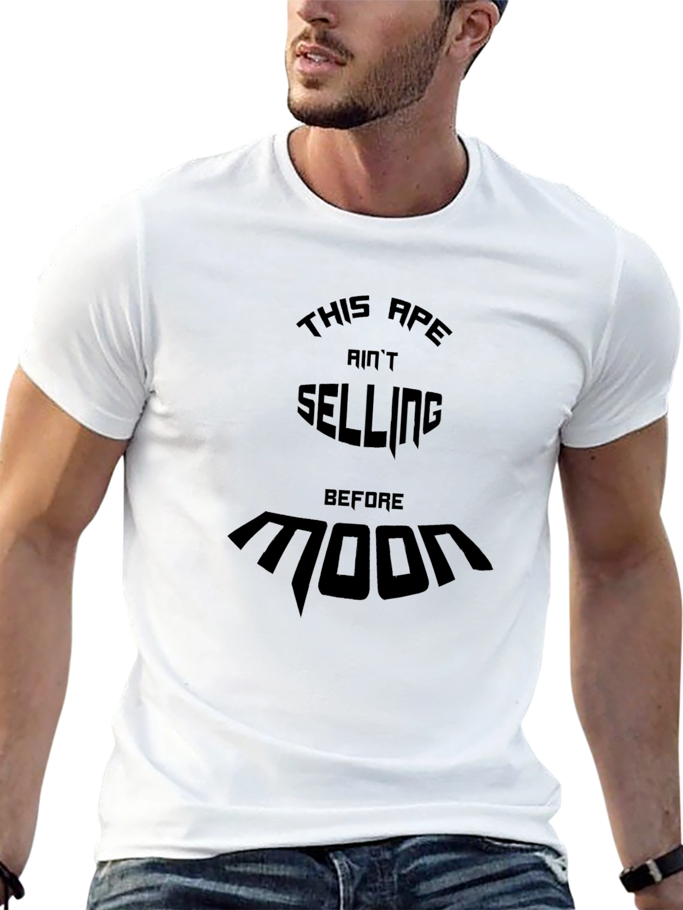 Ape Aint Selling Before Moon Black T-Shirt