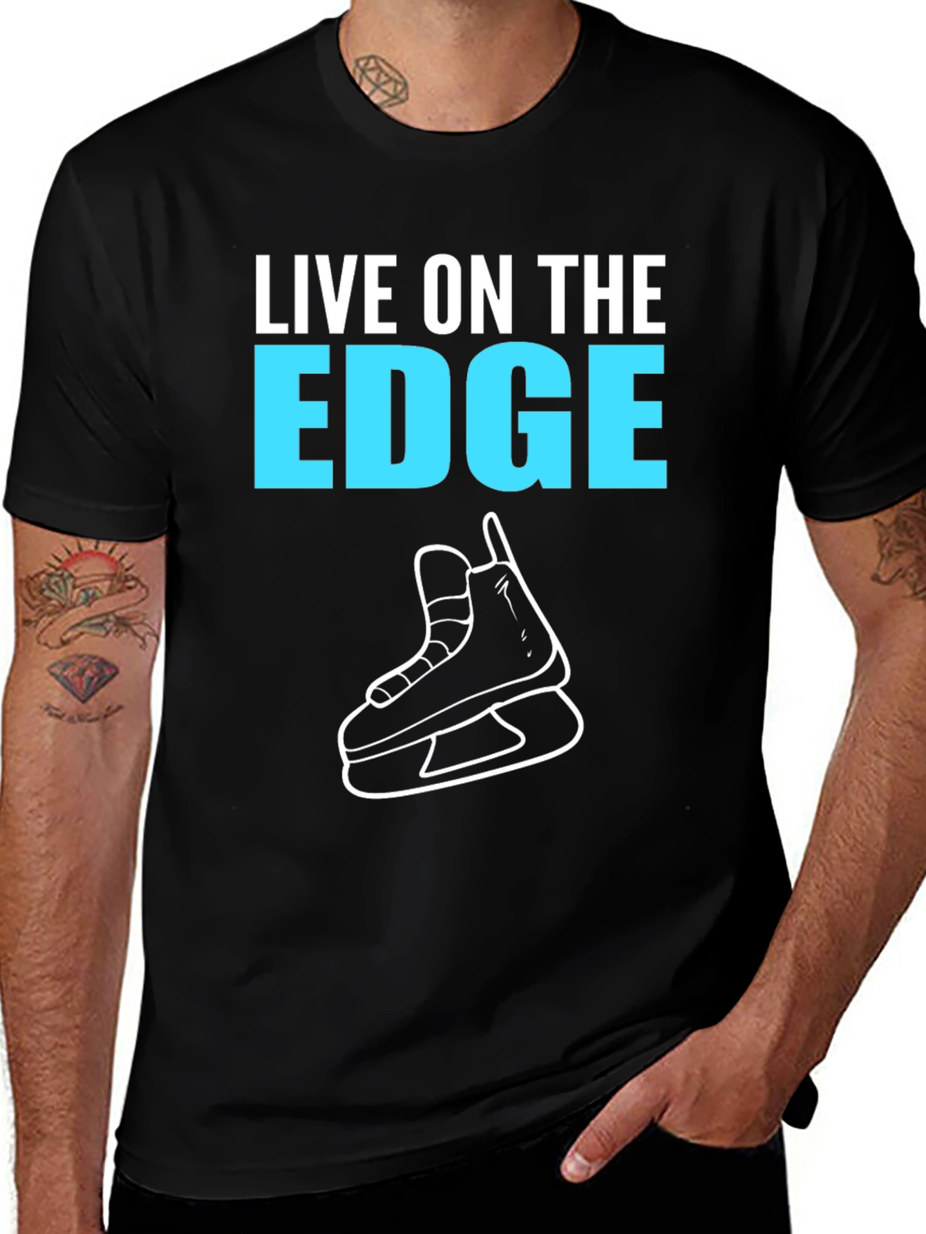 Live on the Edge Hockey T-Shirt