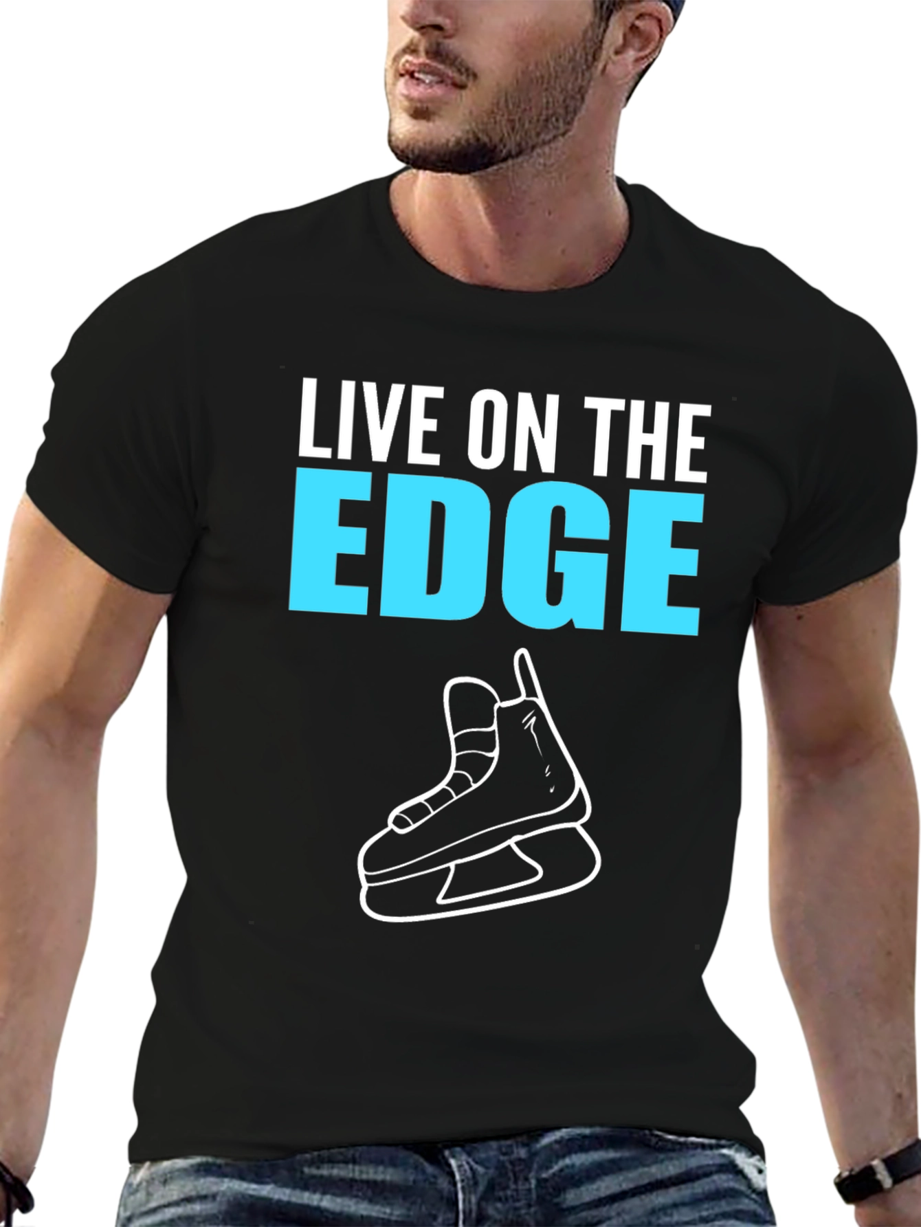 Live on the Edge Hockey T-Shirt