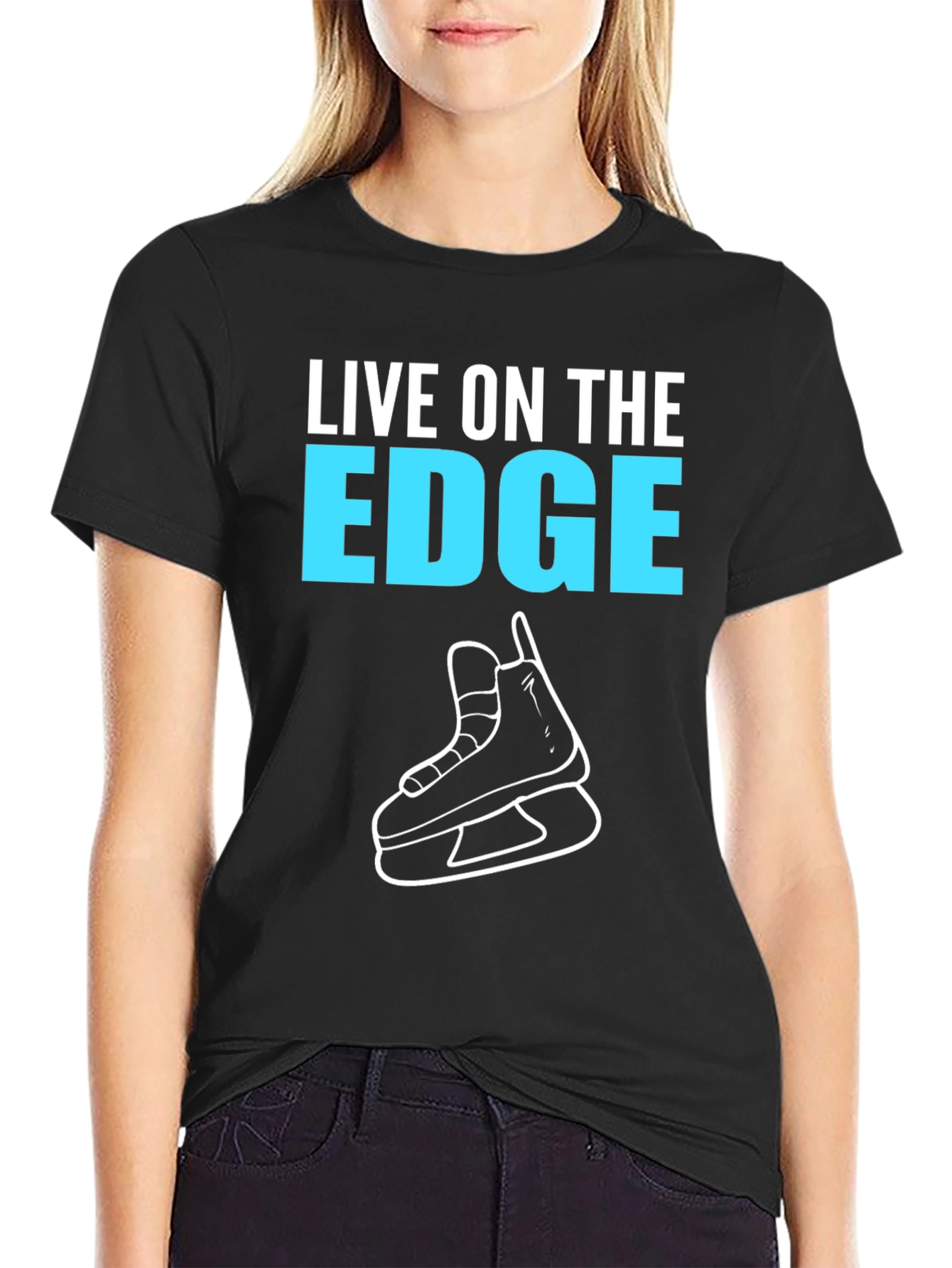 Live on the Edge Hockey T-Shirt