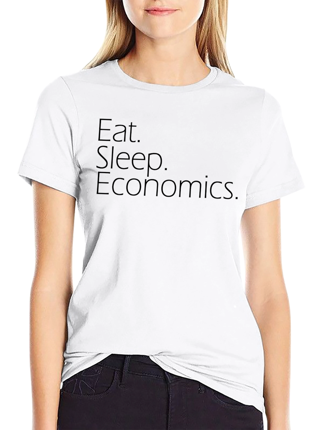 Eat Sleep Economics T-Shirt - Black