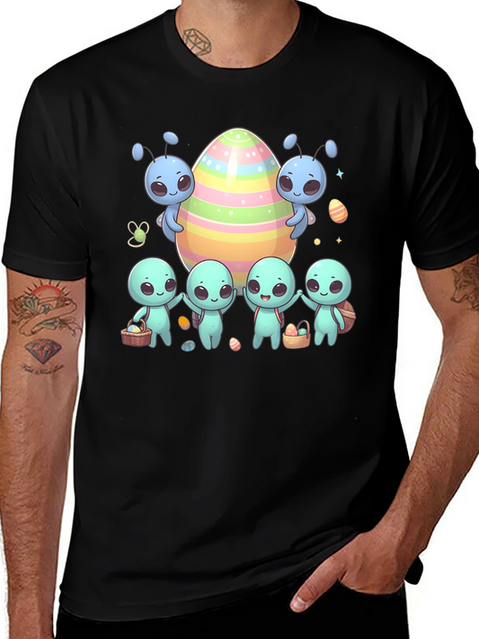 Alien Easter T-Shirt Cute Space Egg Hunt Tee
