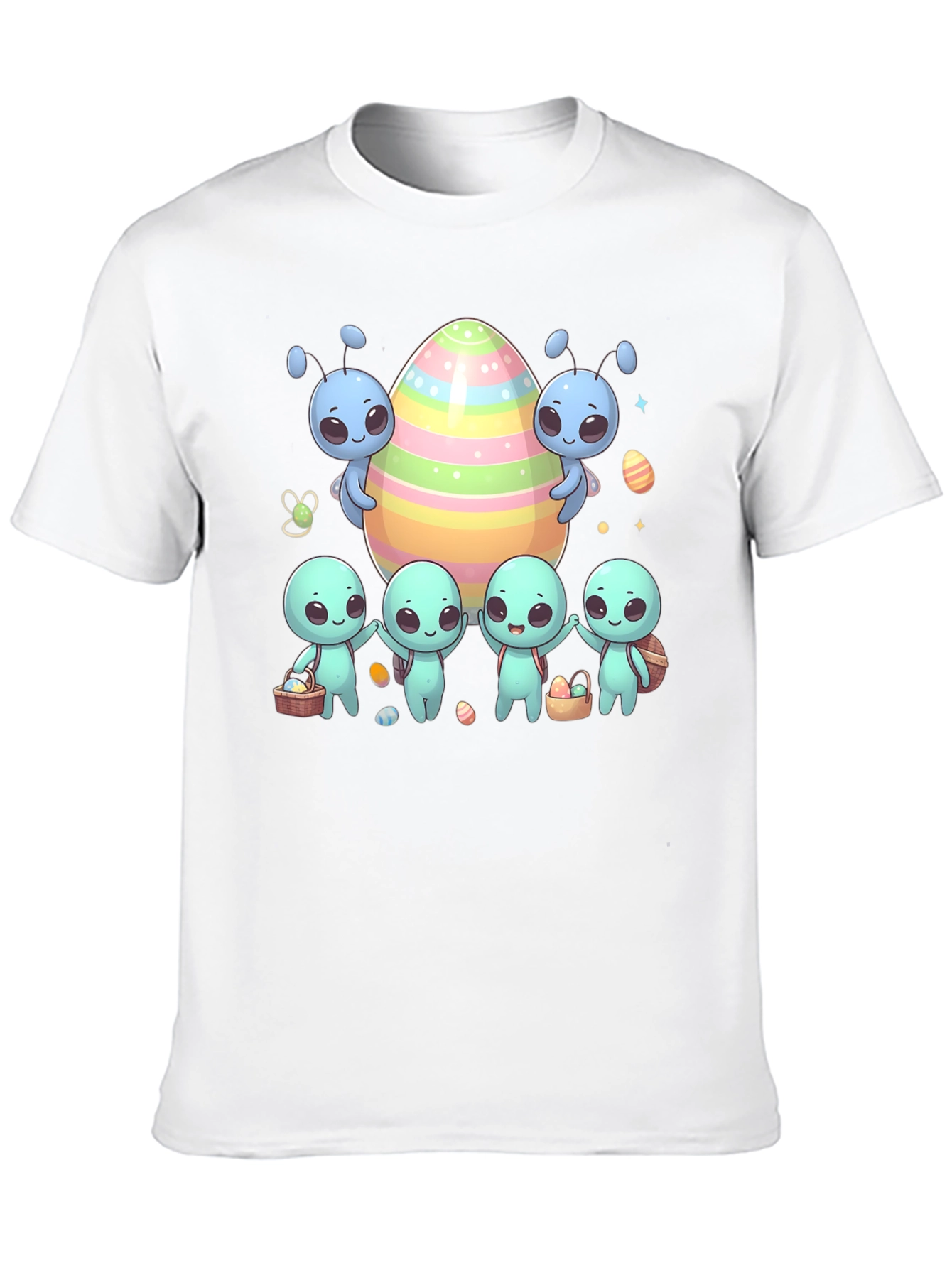 Alien Easter T-Shirt Cute Space Egg Hunt Tee