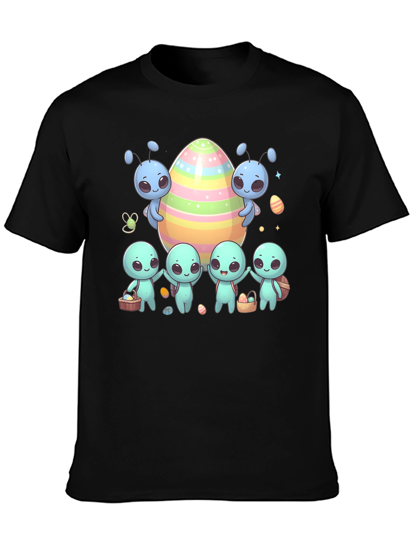Alien Easter T-Shirt Cute Space Egg Hunt Tee