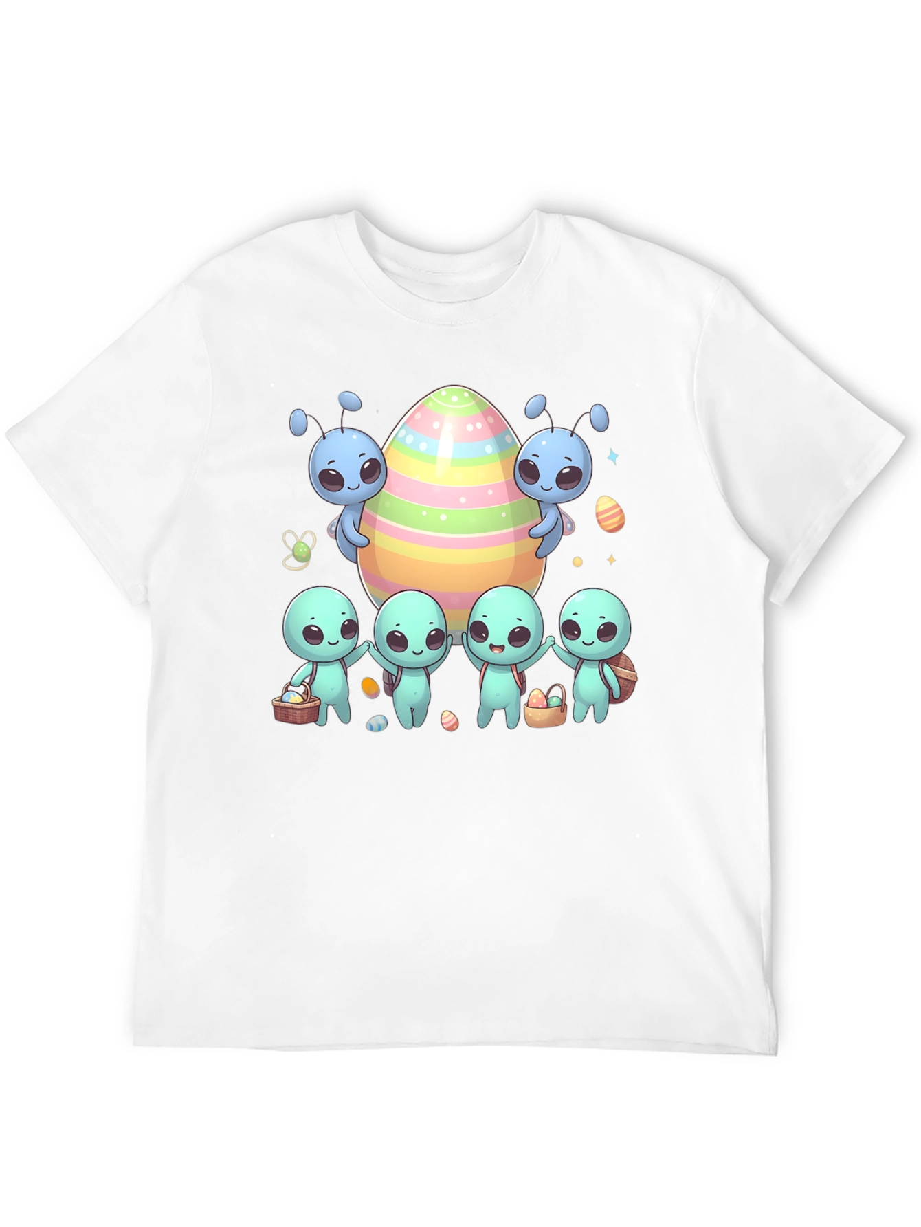Alien Easter T-Shirt Cute Space Egg Hunt Tee