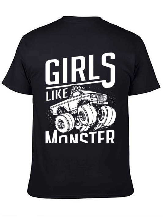 Girls Like Monster Truck T-Shirt