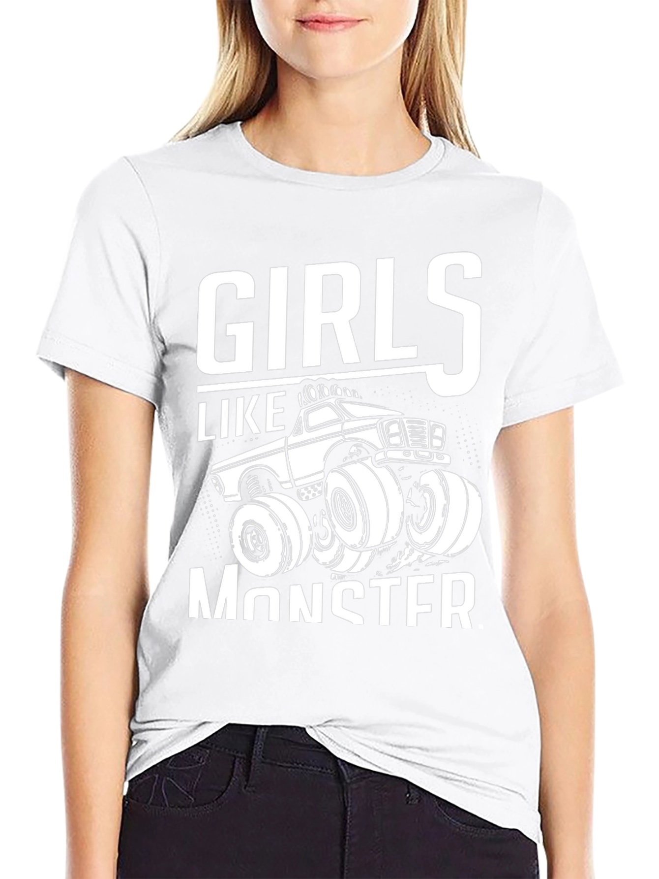 Girls Like Monster Truck T-Shirt
